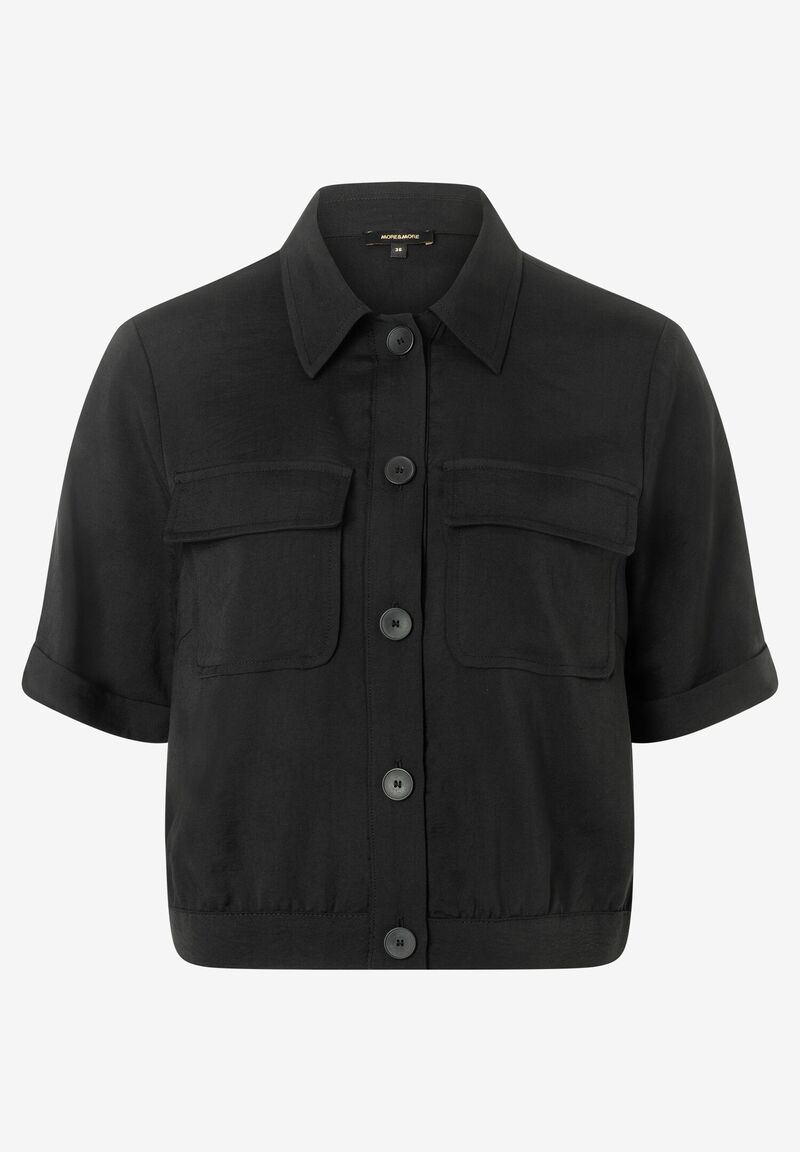 kurze Blusenjacke  schwarz  Sommer-Kollektion