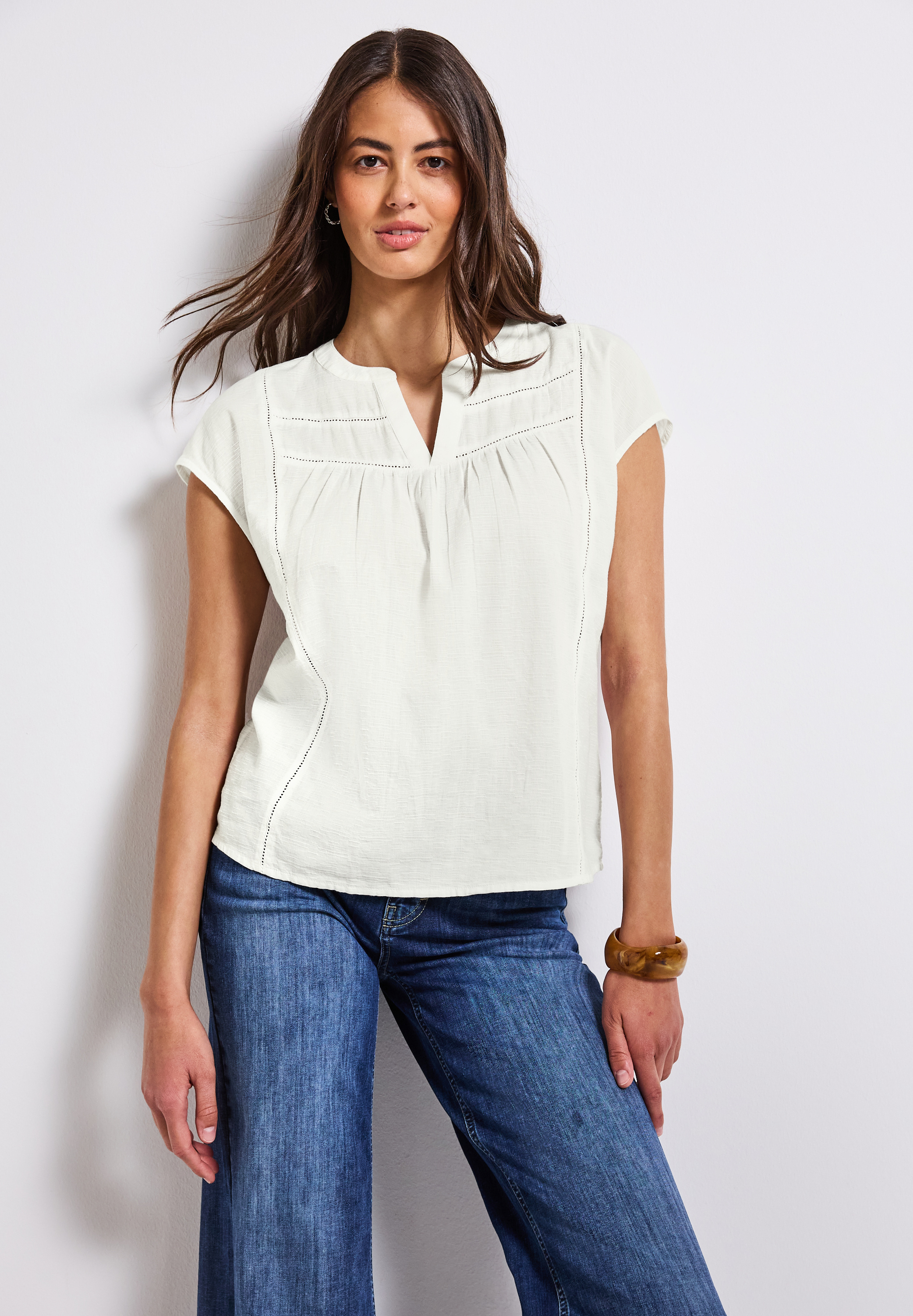 Bluse mit Tape-Details Bluse mit Tape-Details