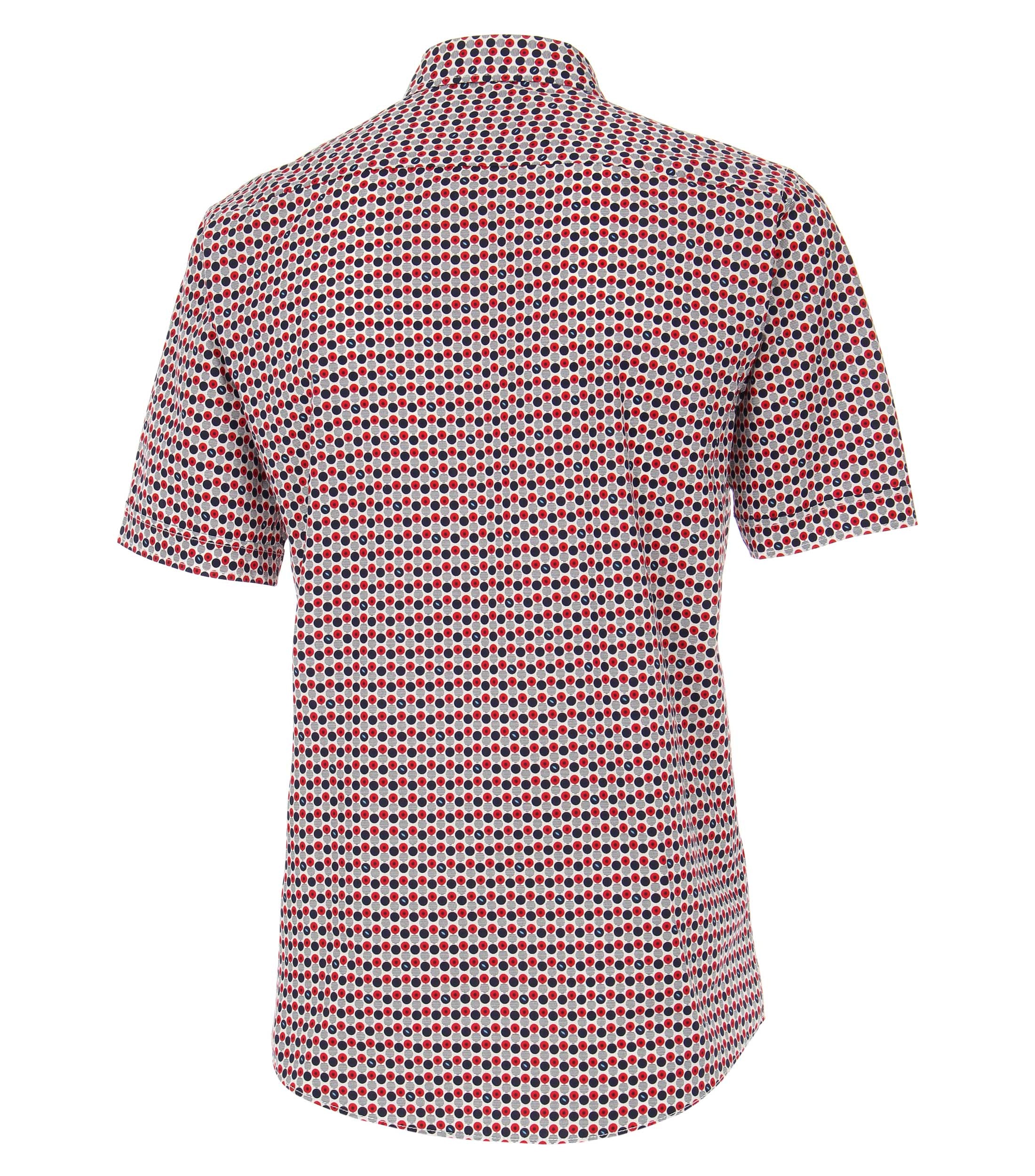 Popeline Hemd Halbarm Print