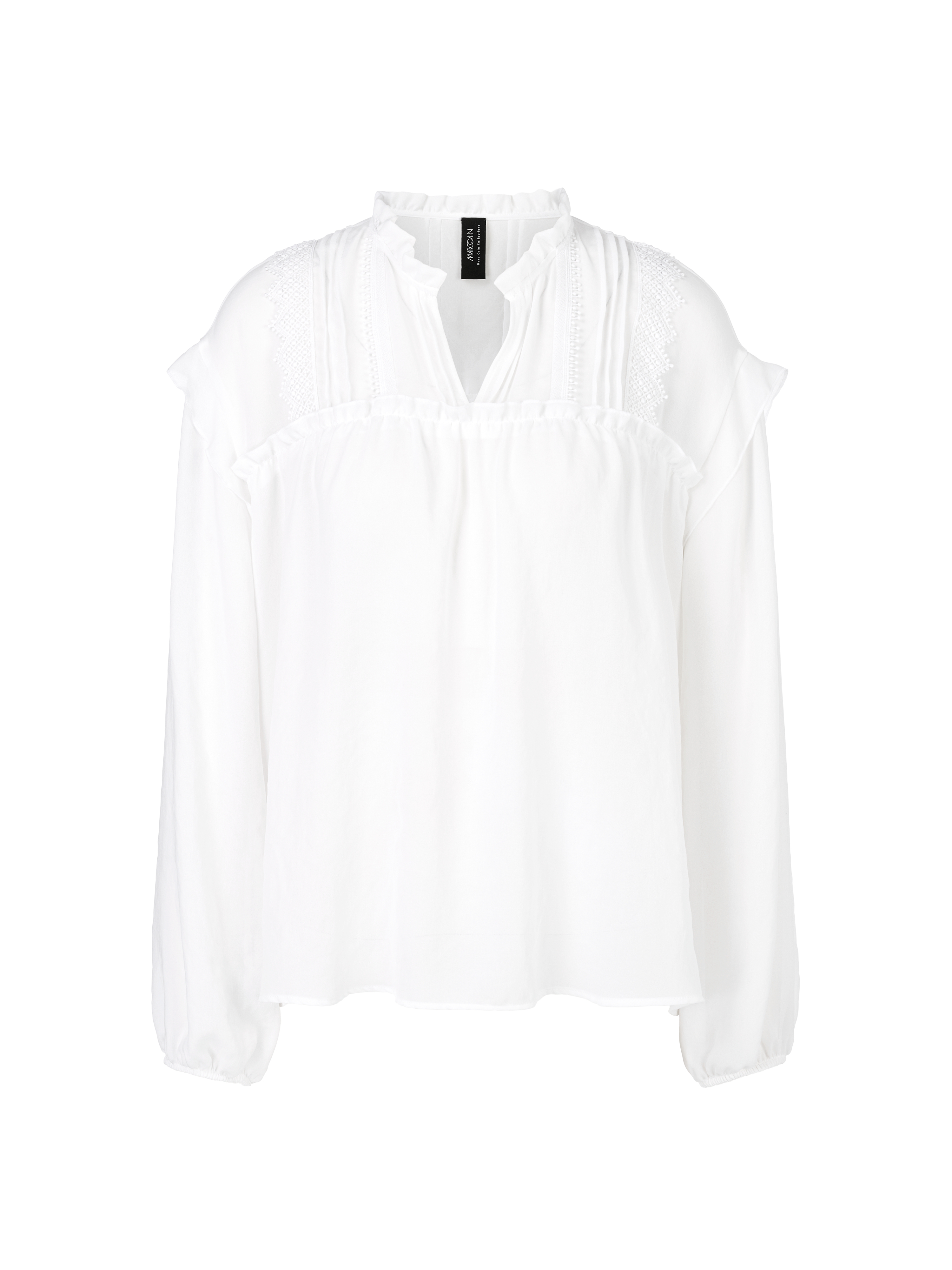 "Rethink Together" Bluse mit Spitze