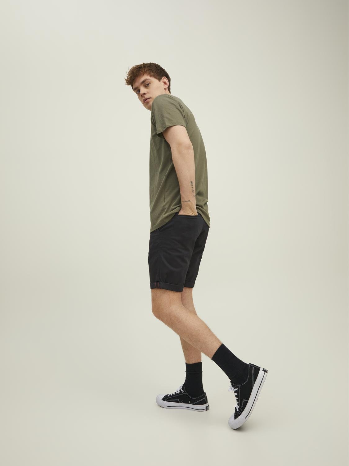 JPSTBOWIE SHORTS SOLID MID SN