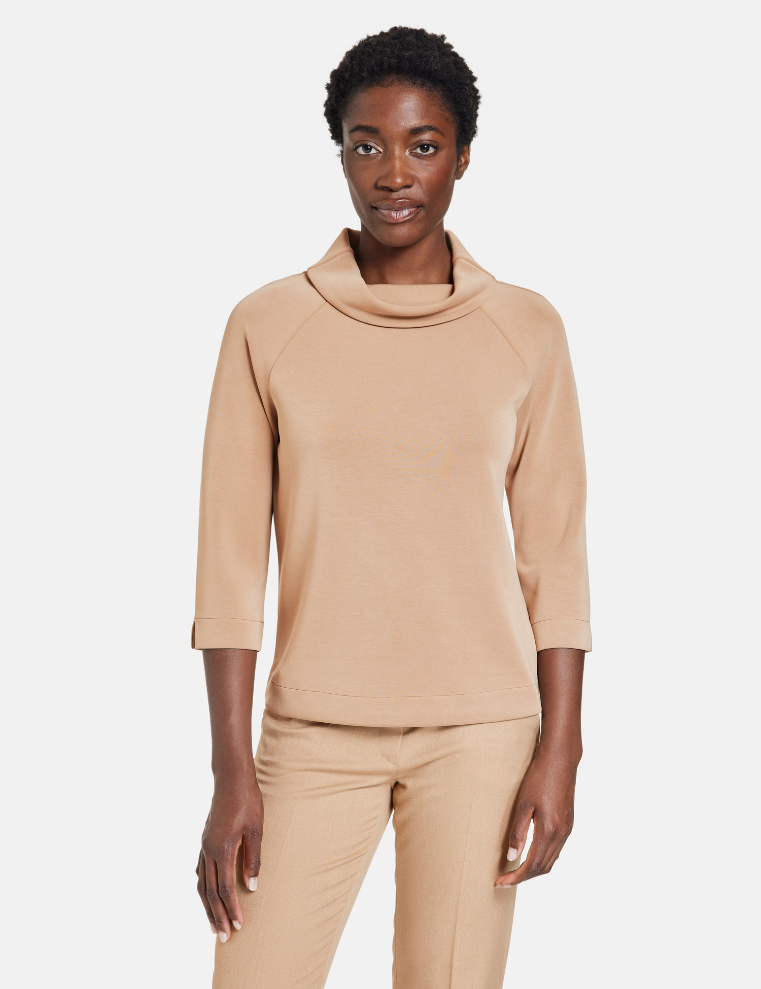 3/4 Arm Shirt aus Interlock-Jersey