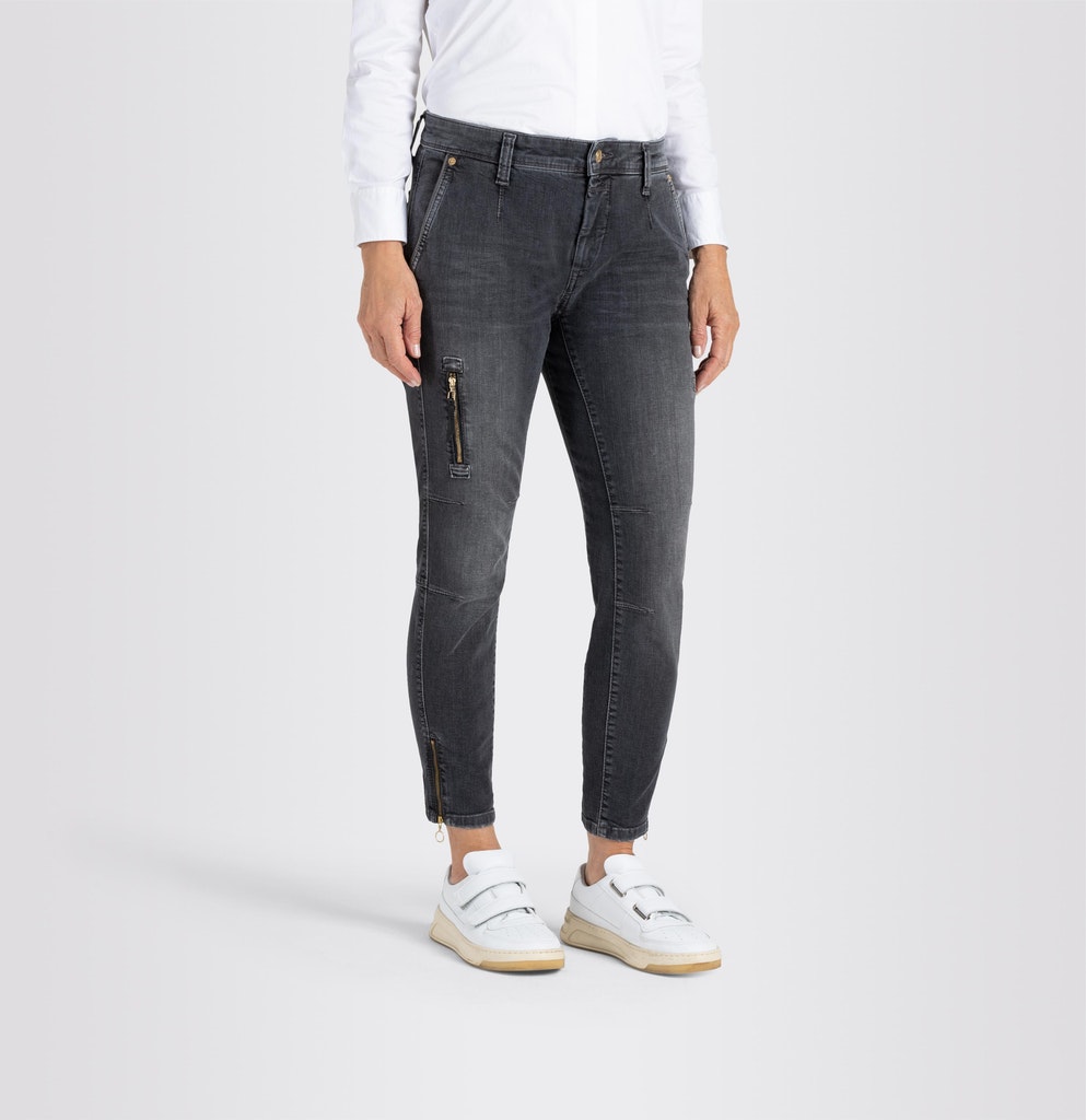 MAC JEANS - RICH cargo denim, Authentic cross denim | schwarz | 44 