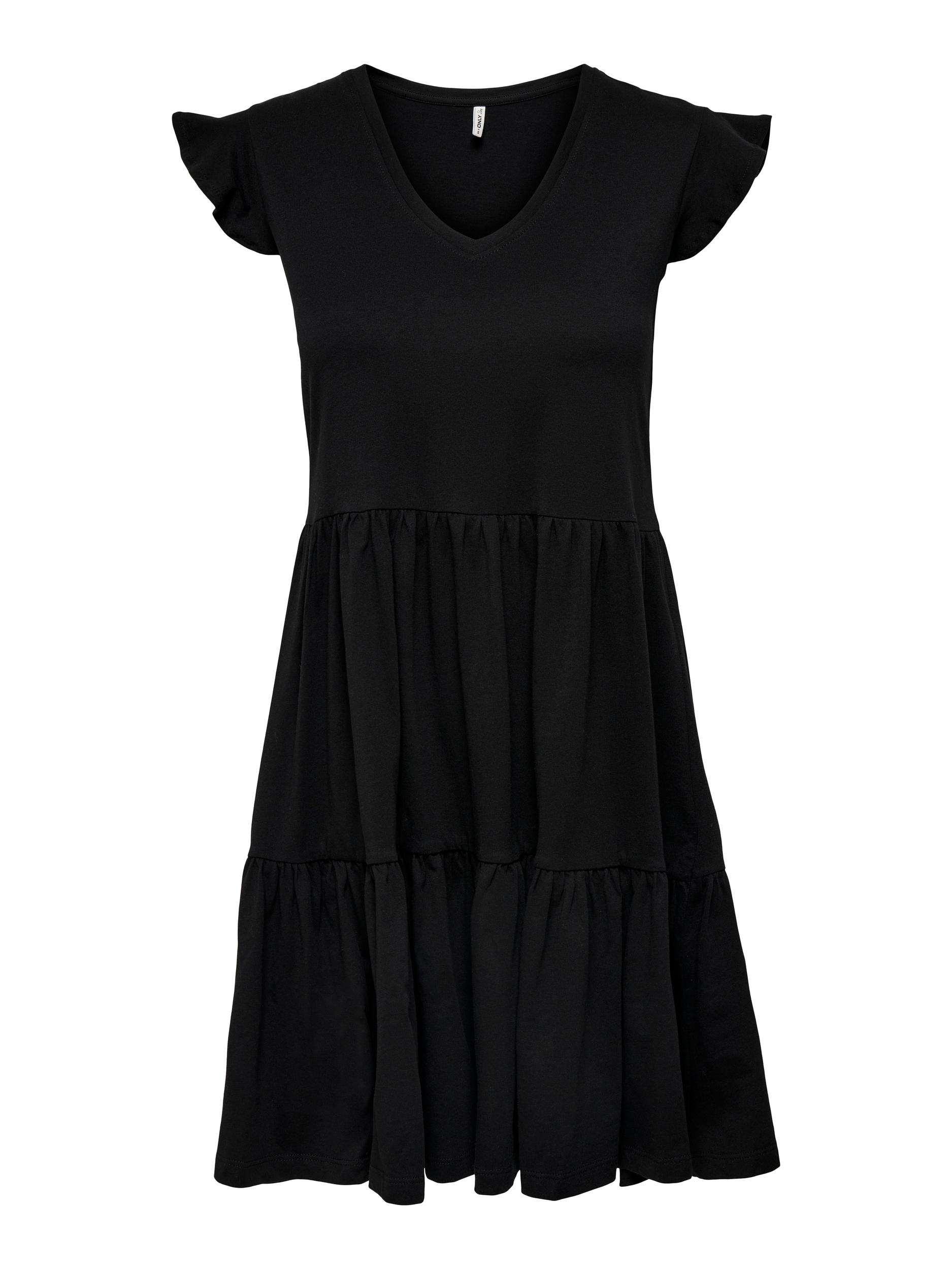 ONLMAY LIFE CAP SLEEVES FRILL DRESS NOOS