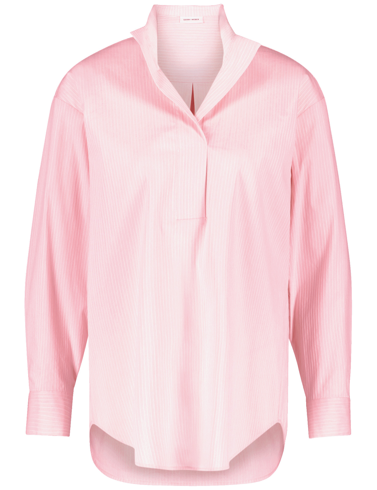 Gestreifte Bluse mit Quetschfalte