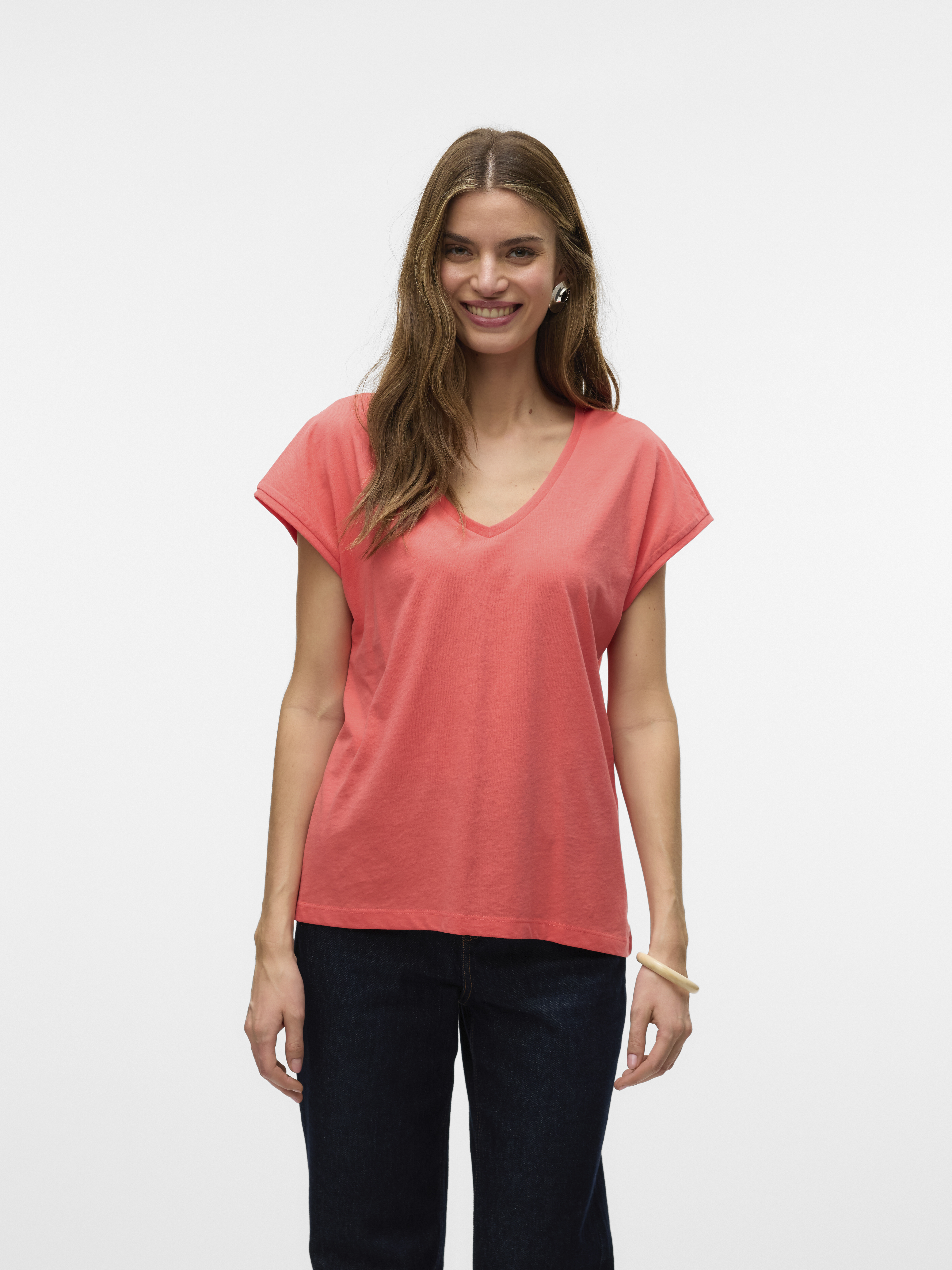 VMLUNA SS V-NECK TEE JRS NOOS