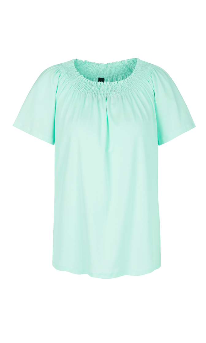 T-Shirt mit Carmen-Ausschnitt