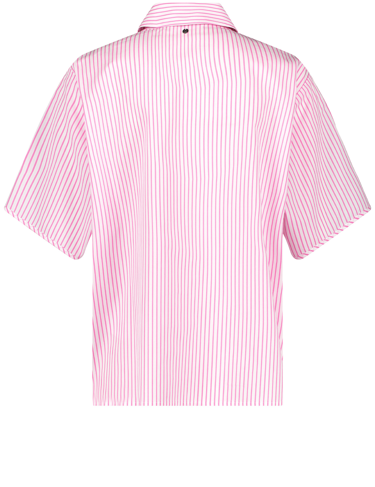 Gestreifte Halbarmbluse im Oversize-Look