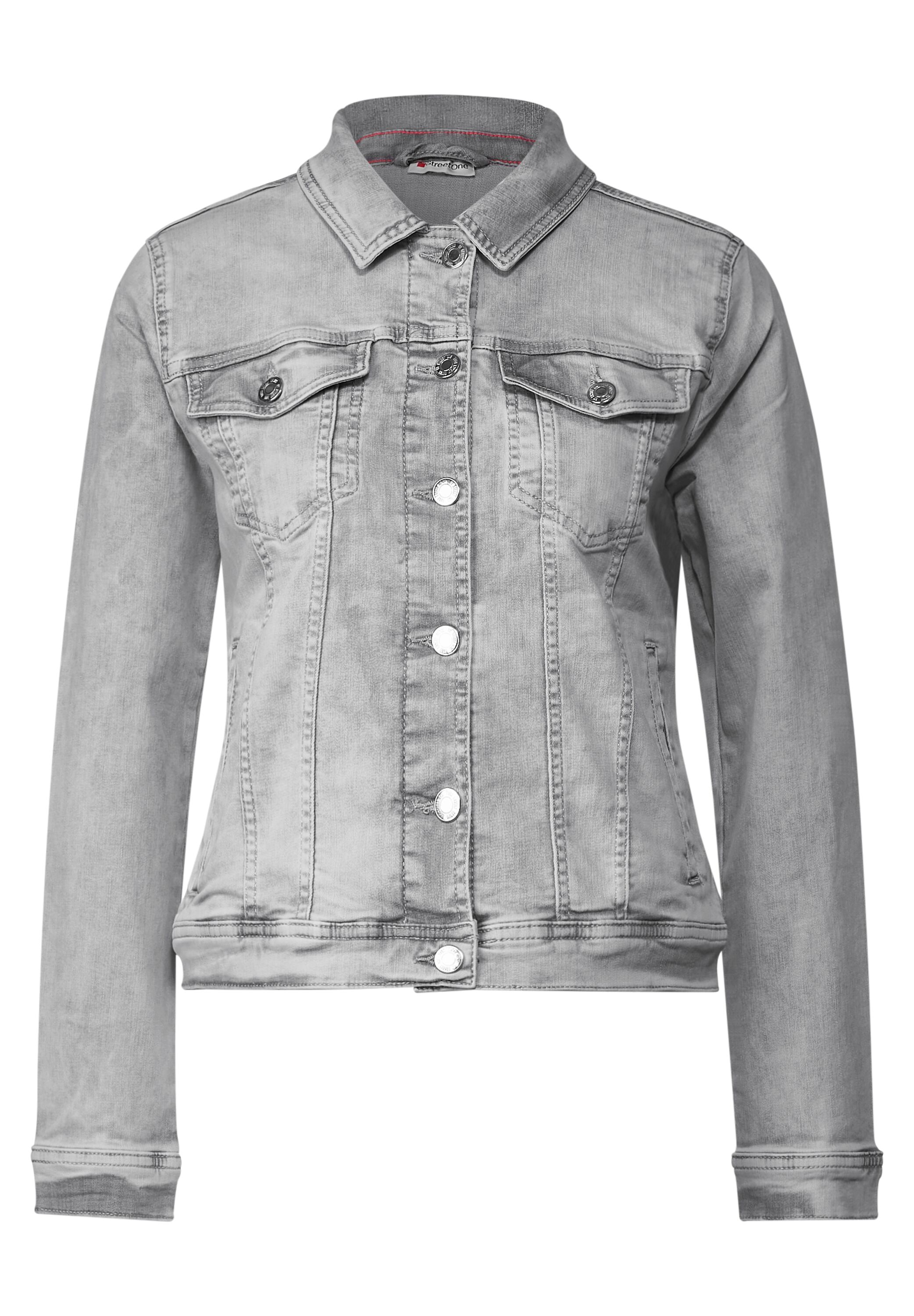 Graue Jeansjacke
