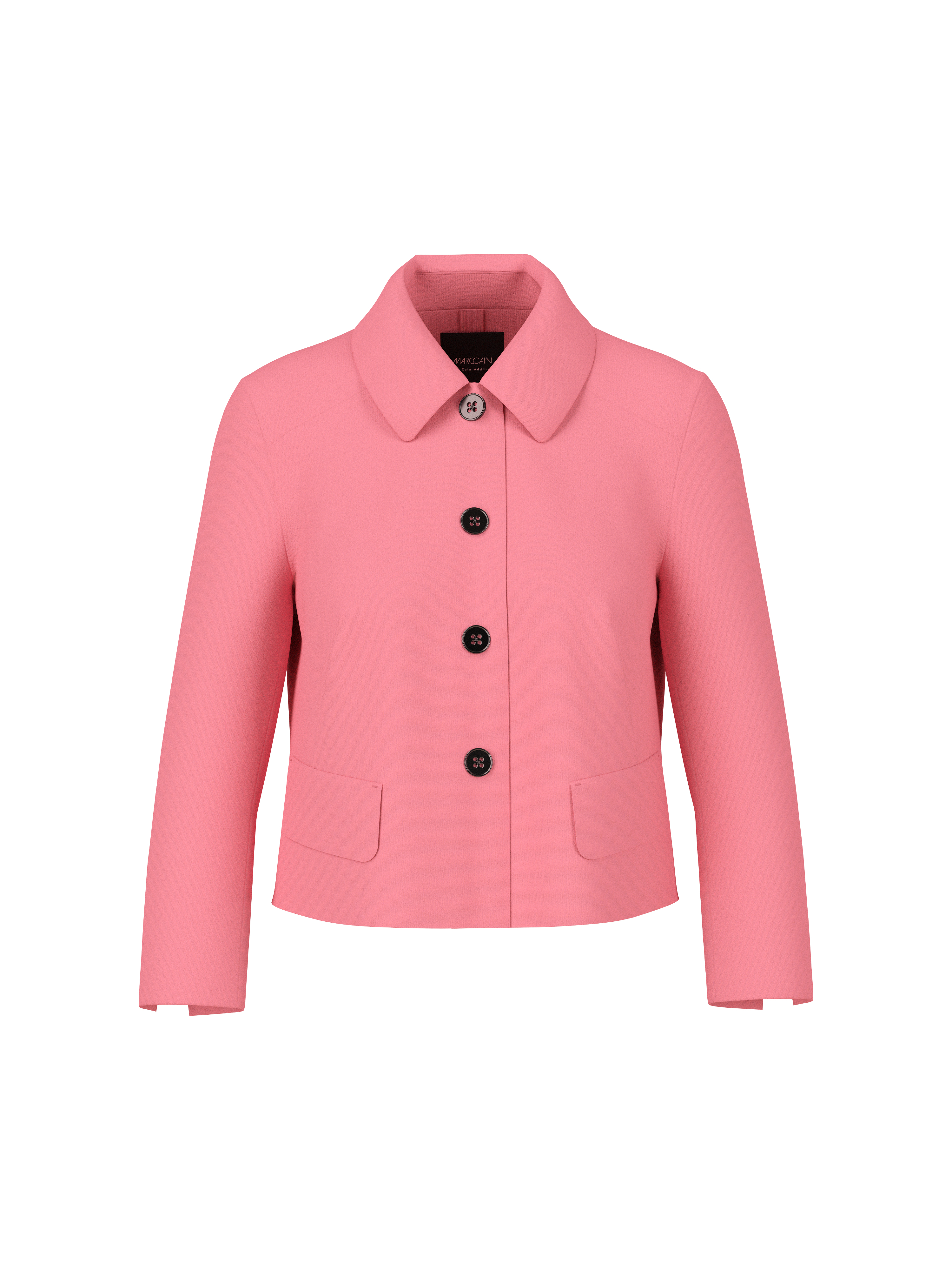 Kurze Jacke mit Kentkragen