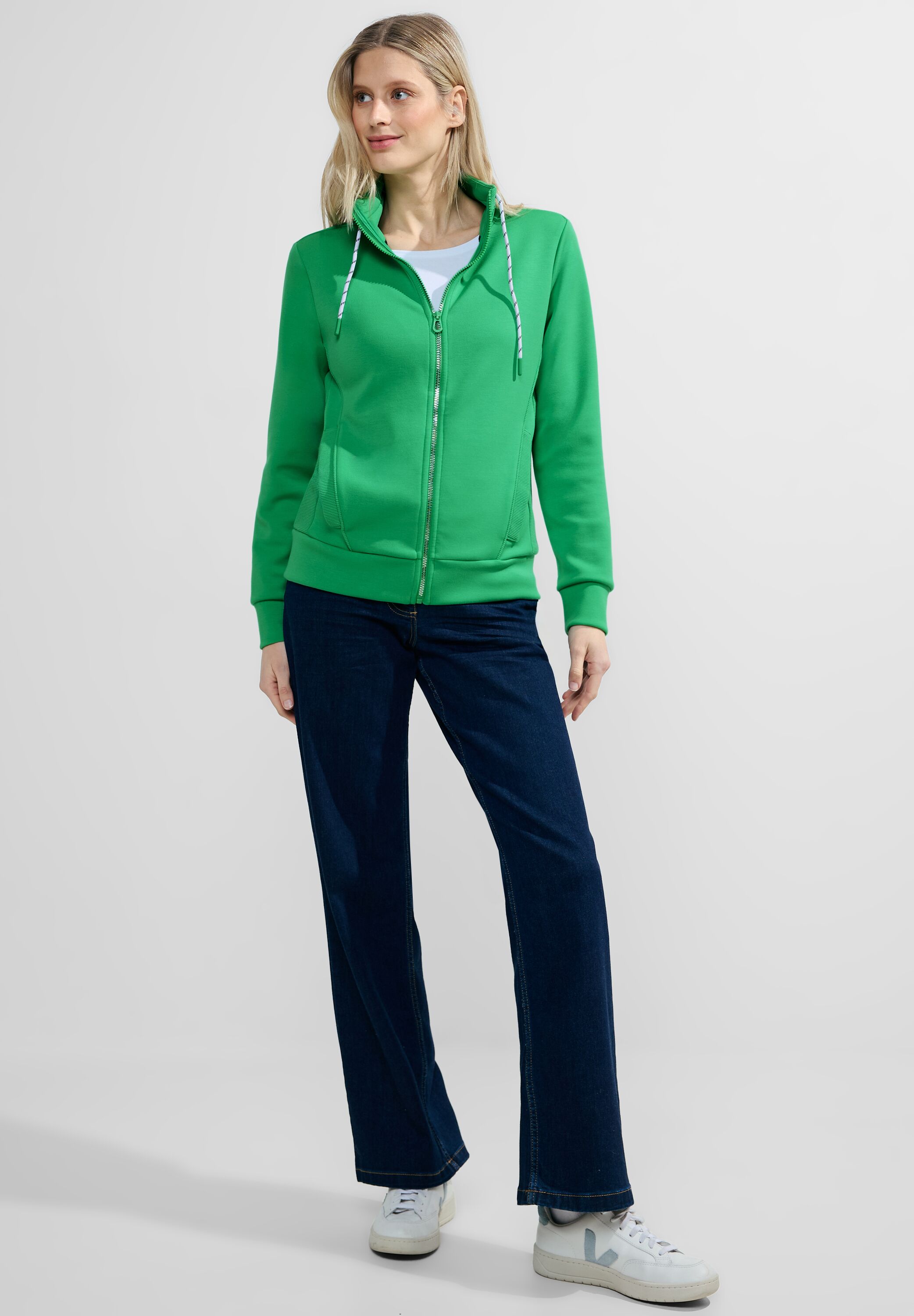 Zipper Sweatjacke