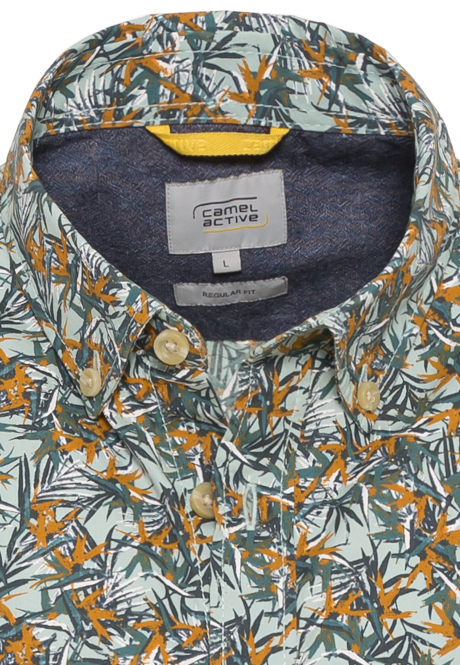 Kurzarm Hemd mit Allover Print