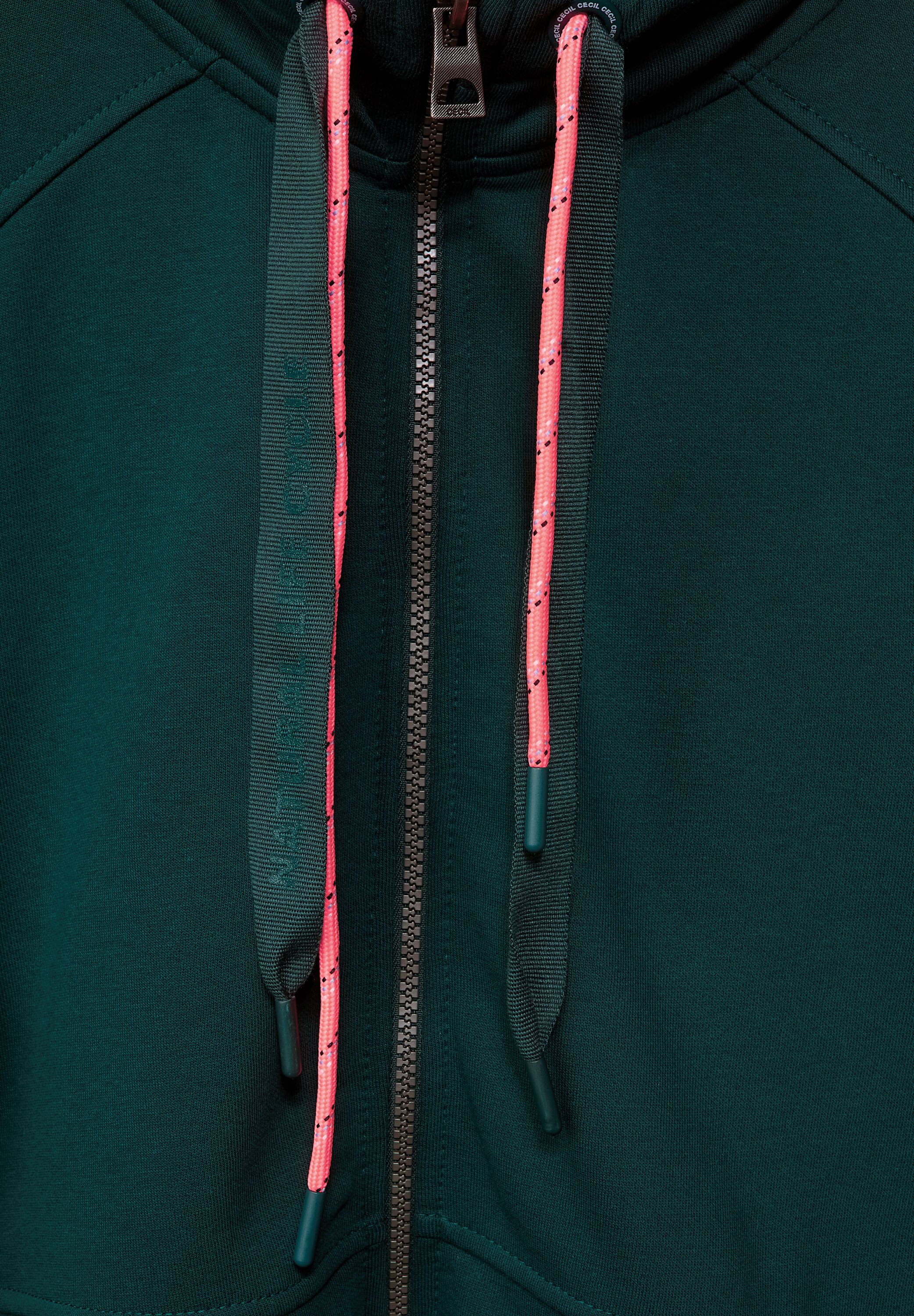 Lange Sweatjacke