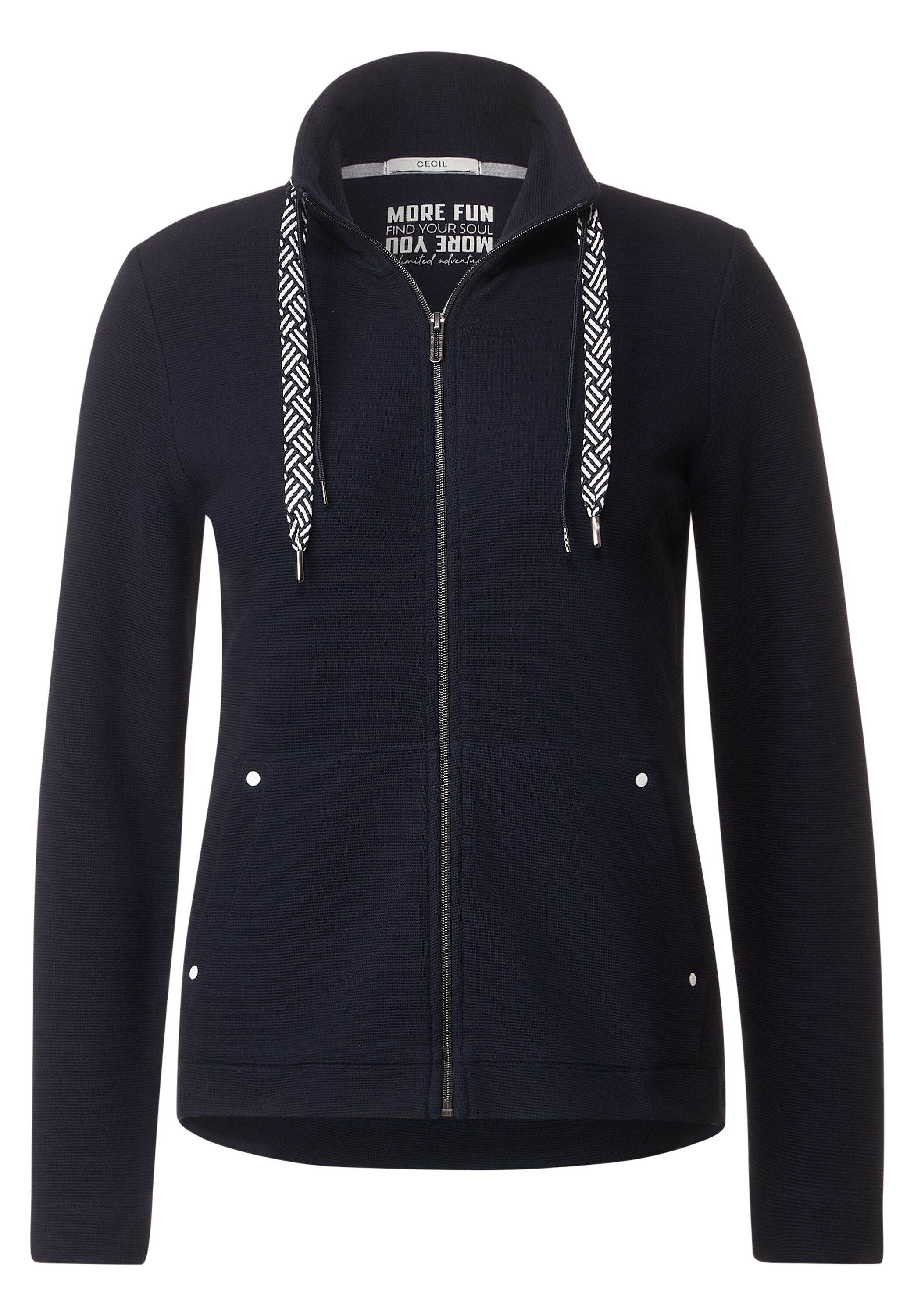 Strukturierte Shirtjacke