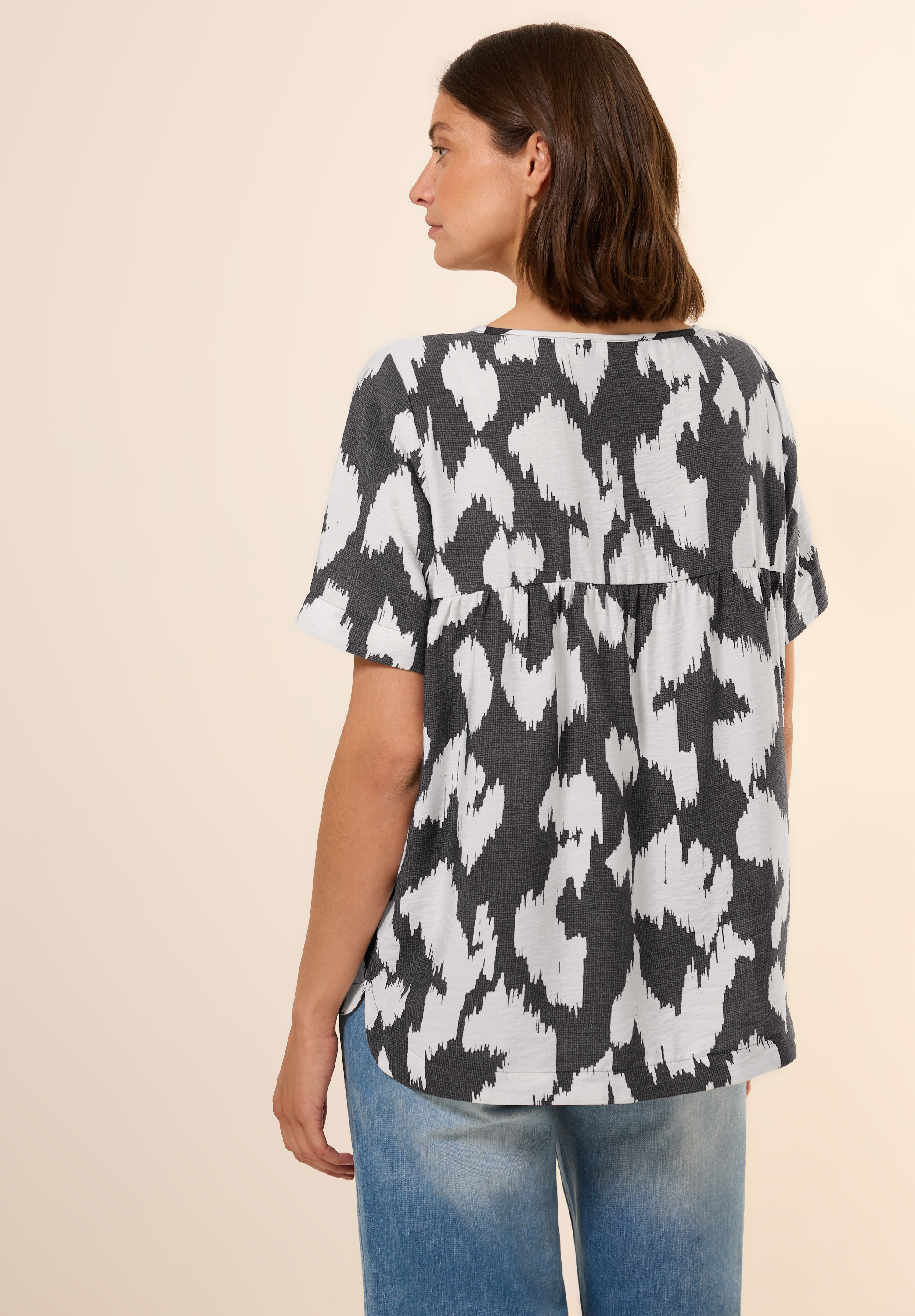 Gemusterte Bluse