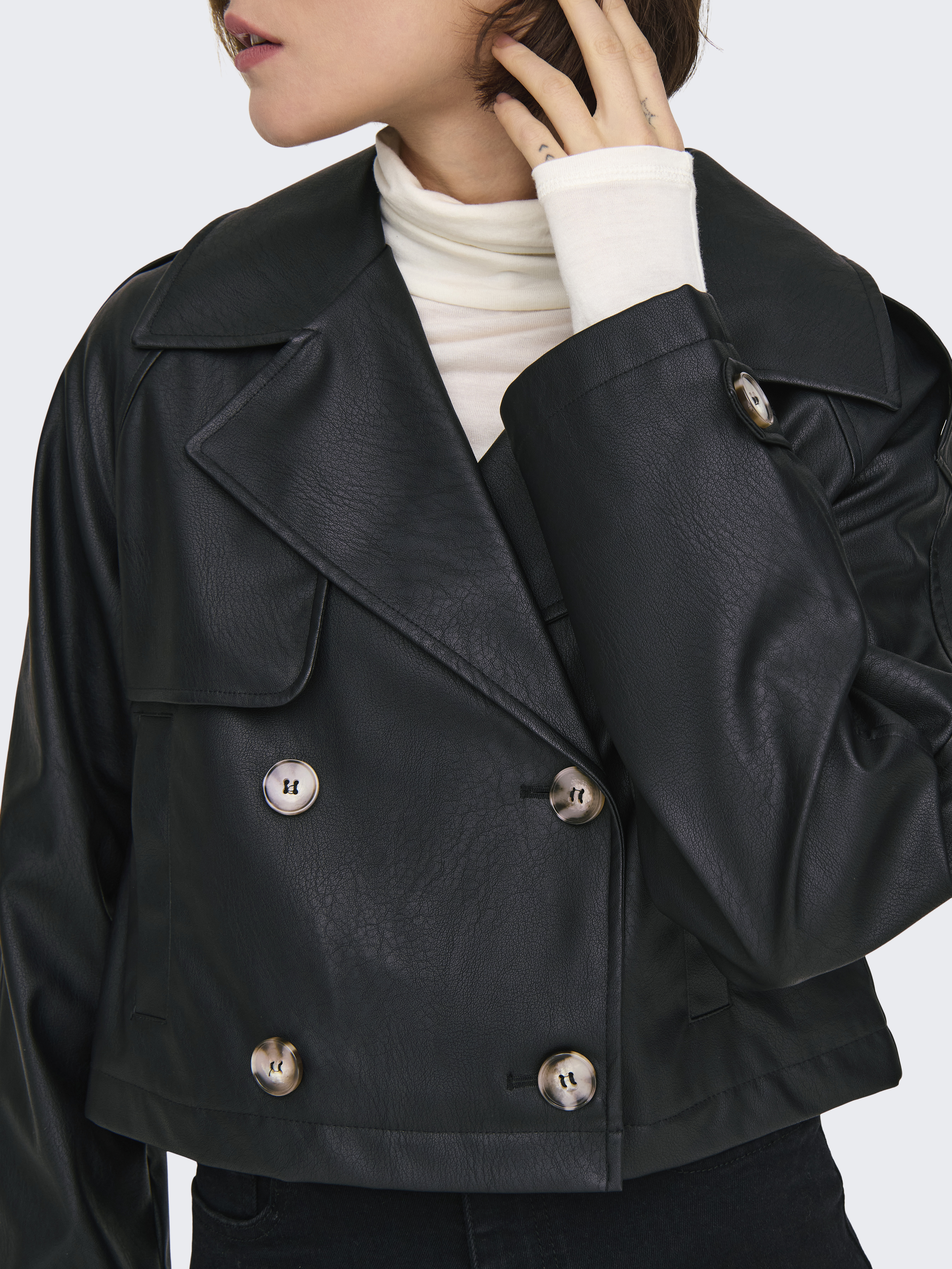 ONLAMIA FAUX LEATHER JACKET CC OTW