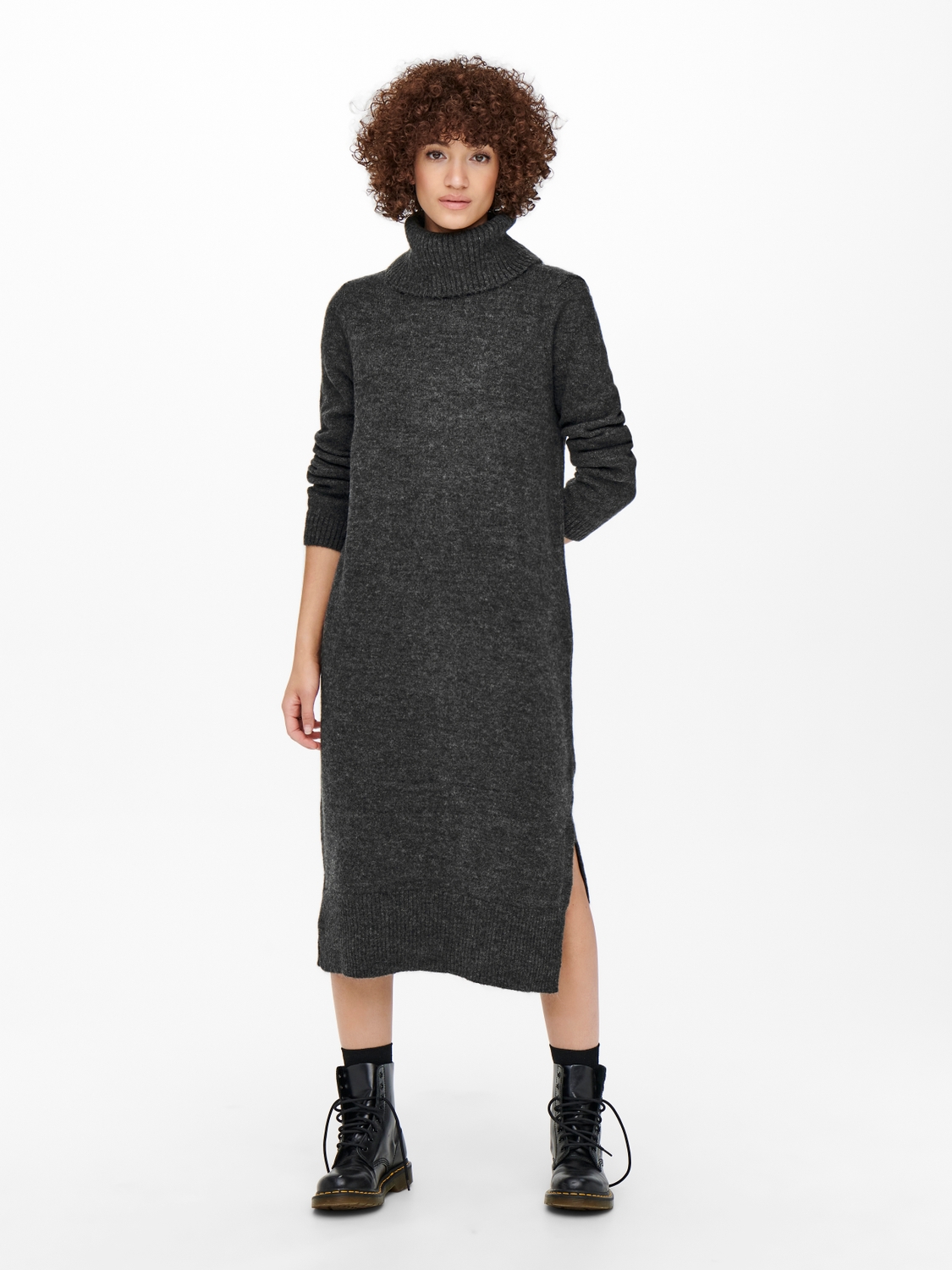 ONLBRANDIE L/S ROLLNECK DRESS KNT NOOS
