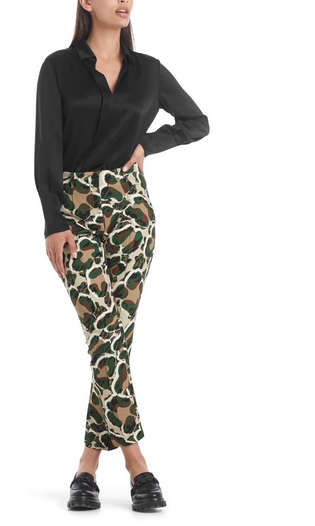 Camouflage Hose aus Scuba-Jersey