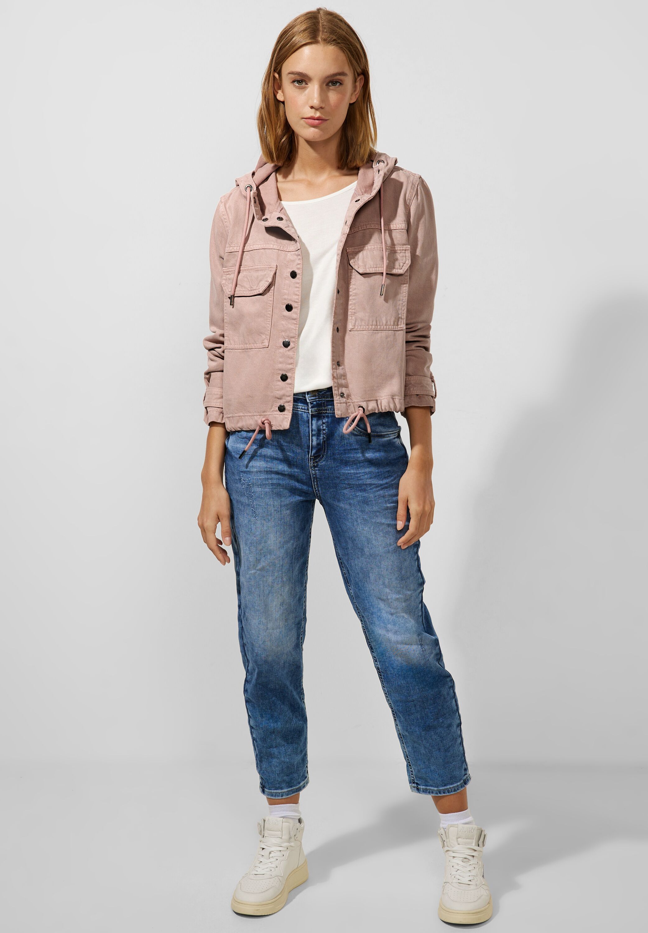 Softe Hoodie Denimjacke
