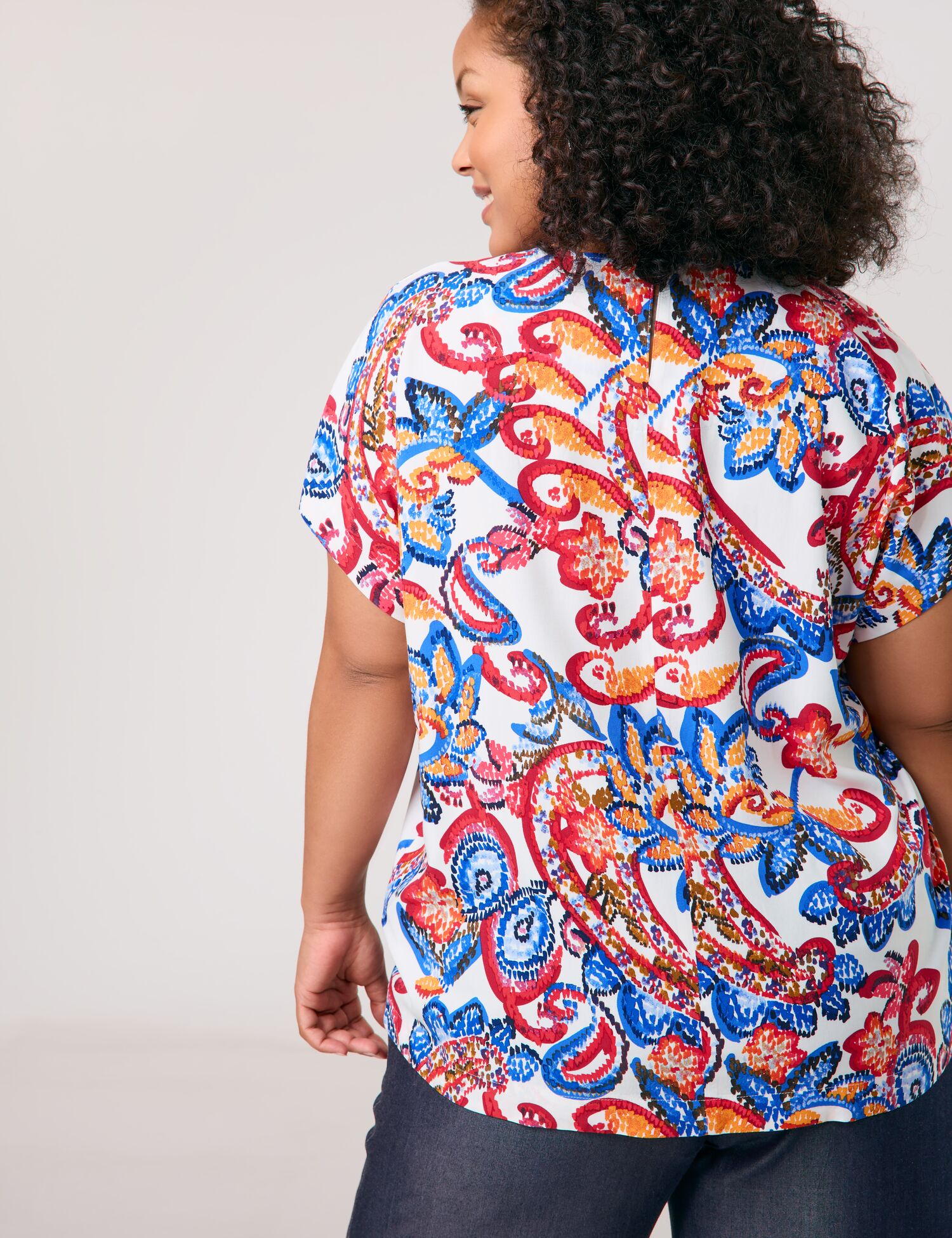 Blusenshirt mit Paisley-Print