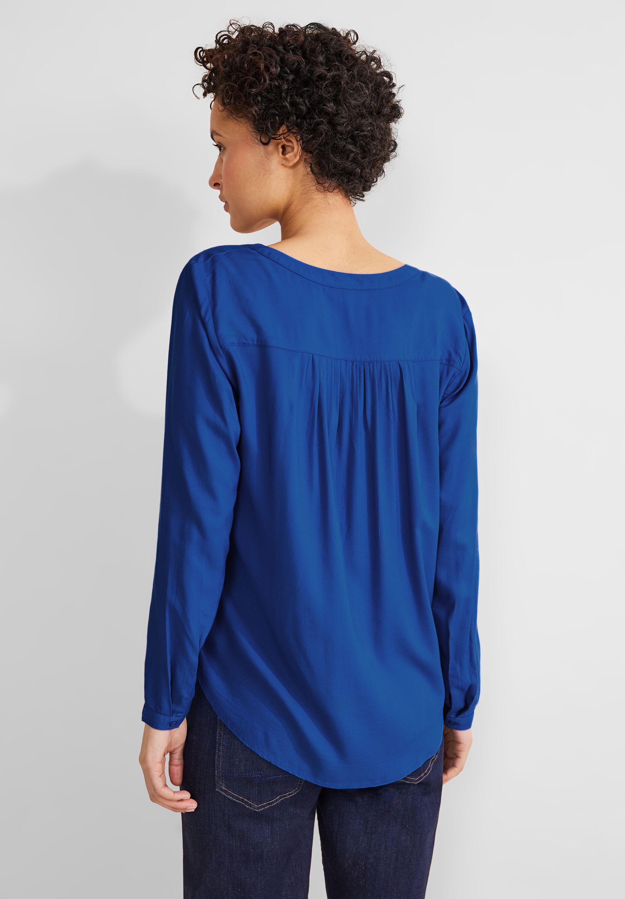 Basic Bluse in Unifarbe