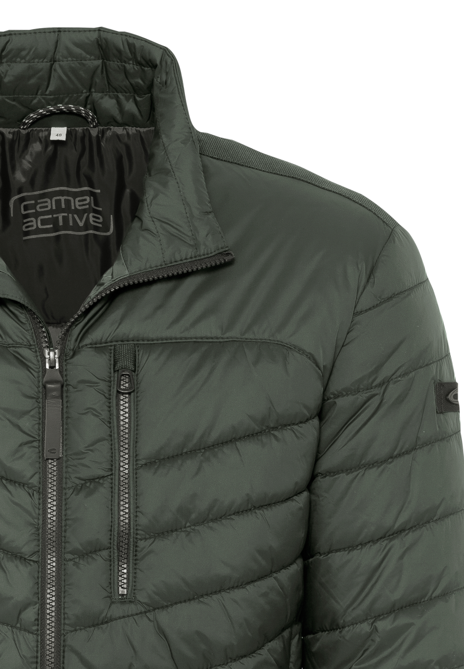 Steppjacke aus recyceltem Materialmix