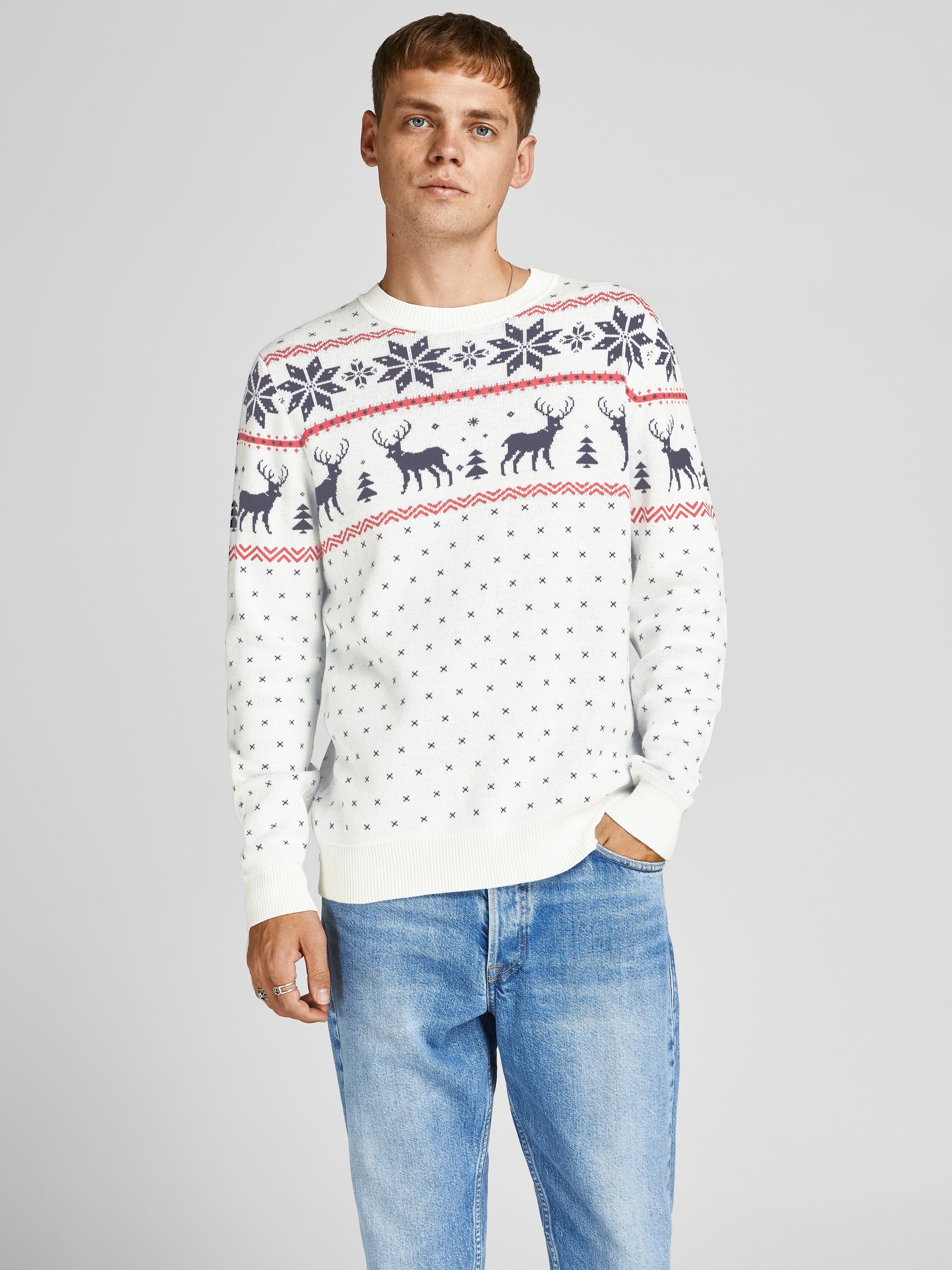 JORSNOWFLAKE KNIT CREW NECK