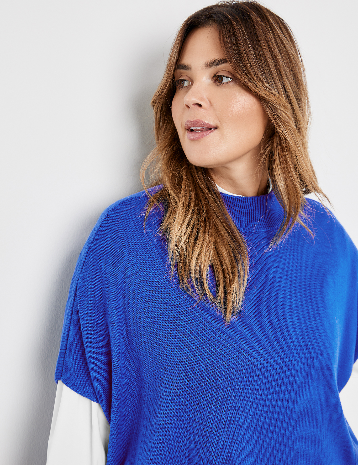 Oversize-Pullover mit kurzem Arm