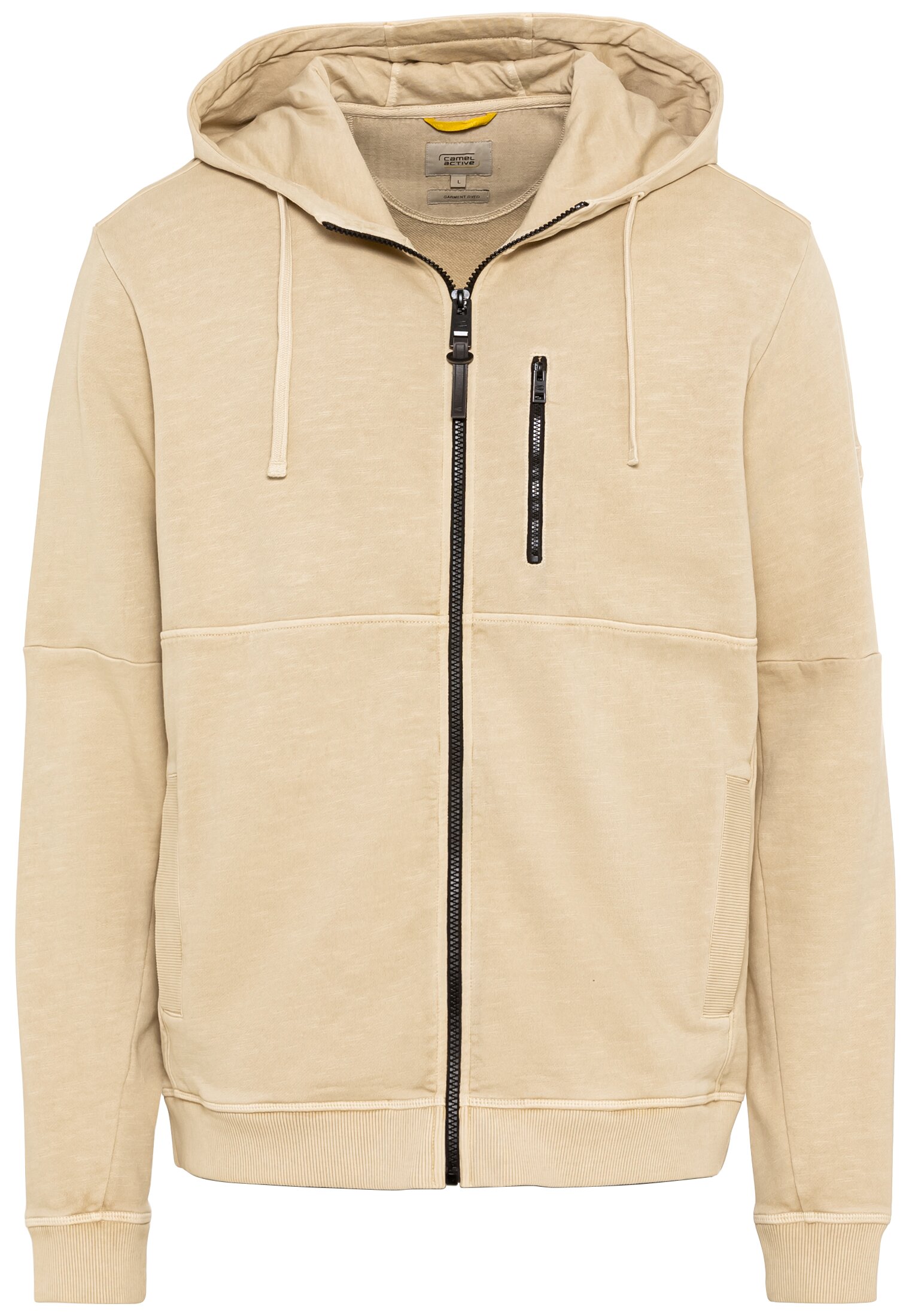 Kapuzen-Sweatjacke aus reiner Baumwolle