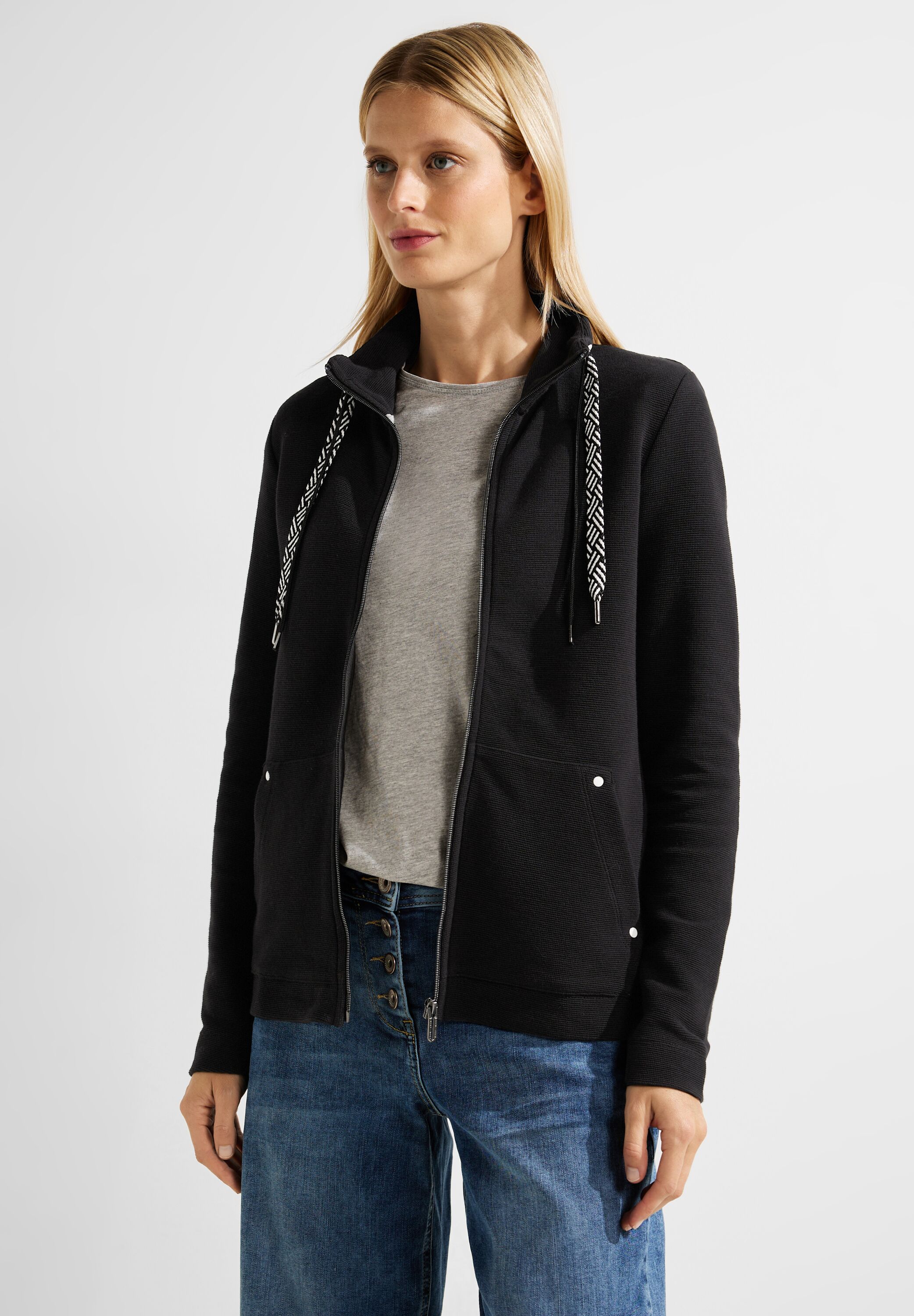 Strukturierte Shirtjacke