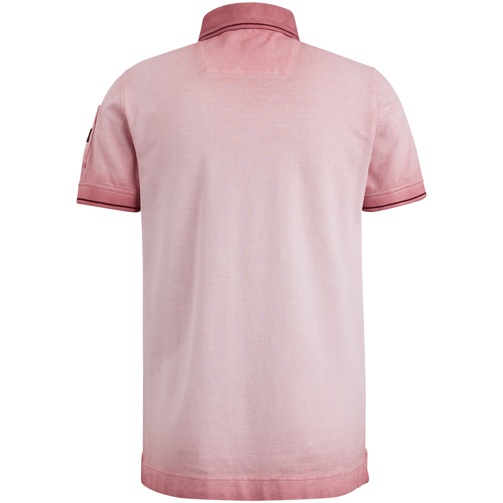 Short sleeve polo light pique cold dye