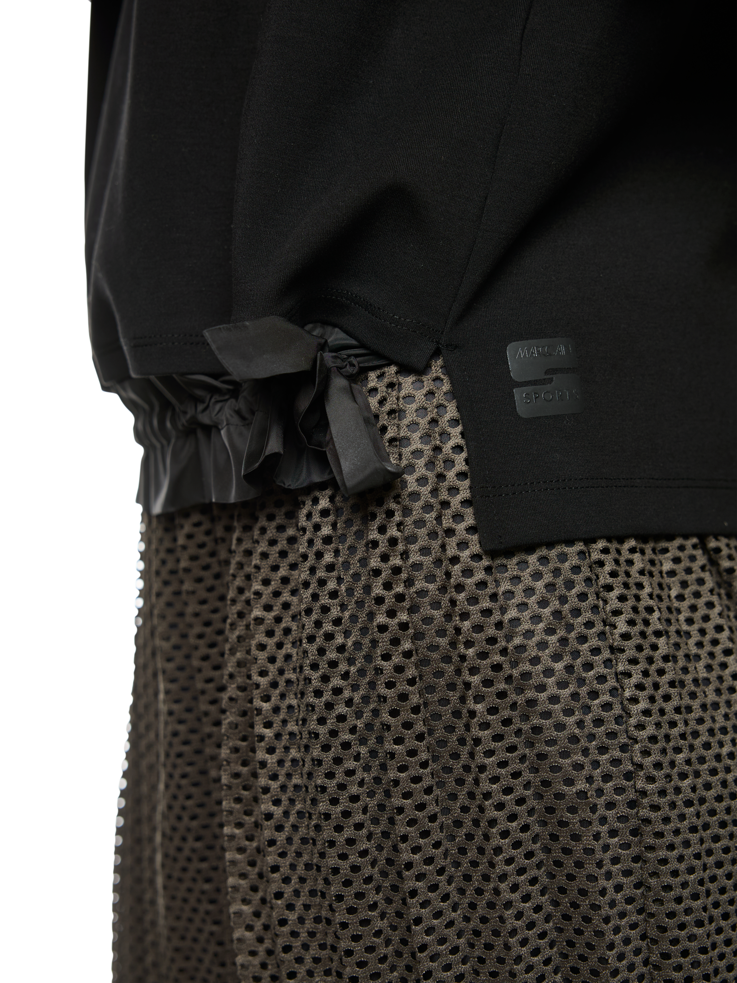 Kastiges T-Shirt mit Kordelzug