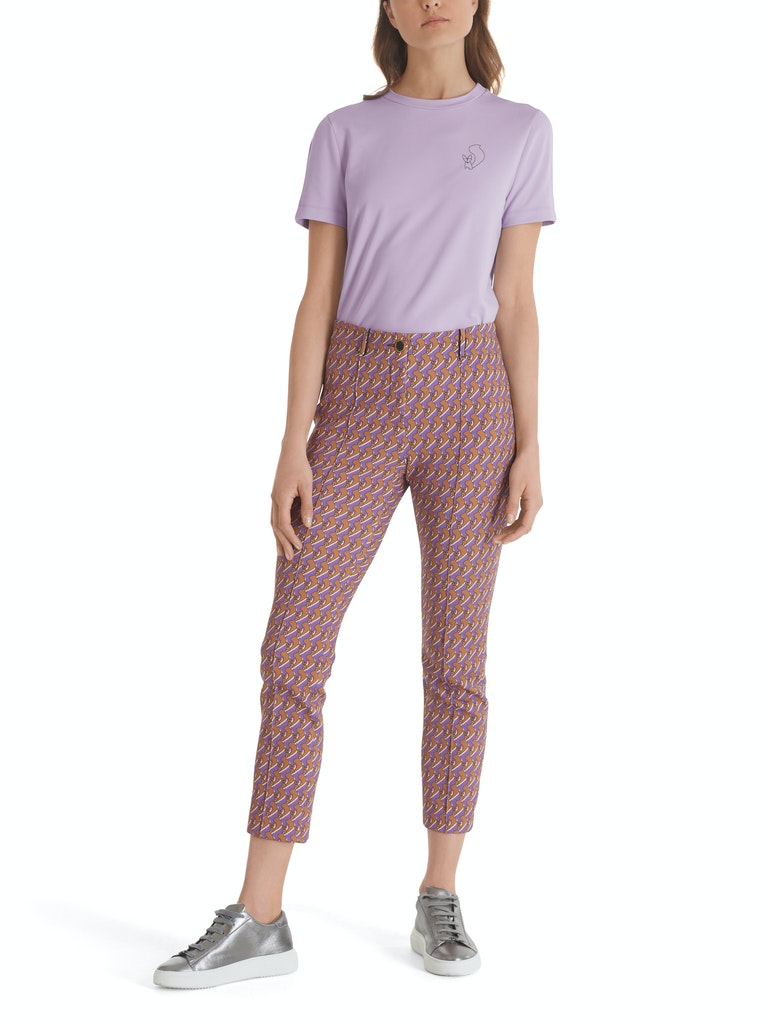 Jersey-Hose mit grafischem Animal-Print