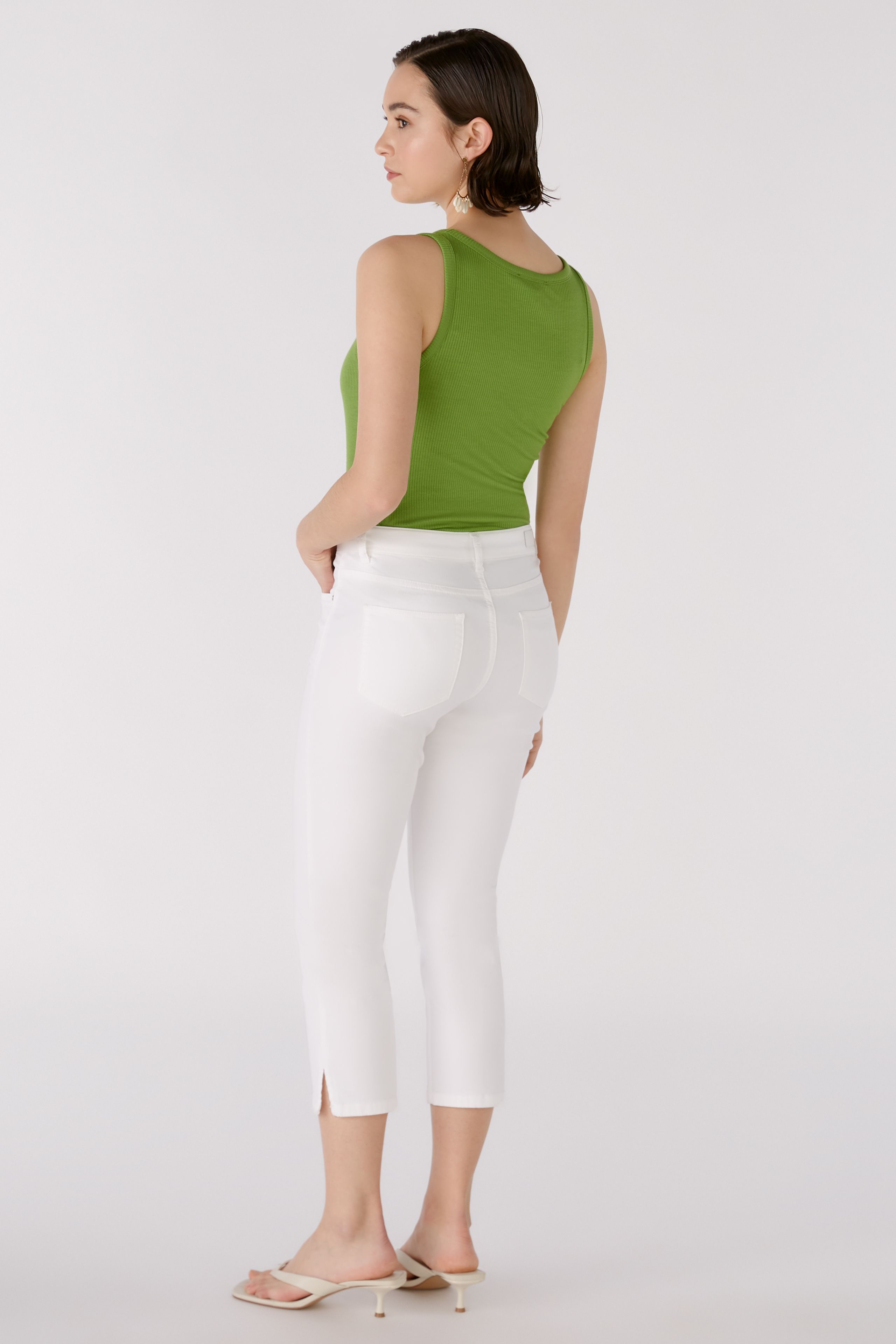 Caprihose slim fit, mid waist