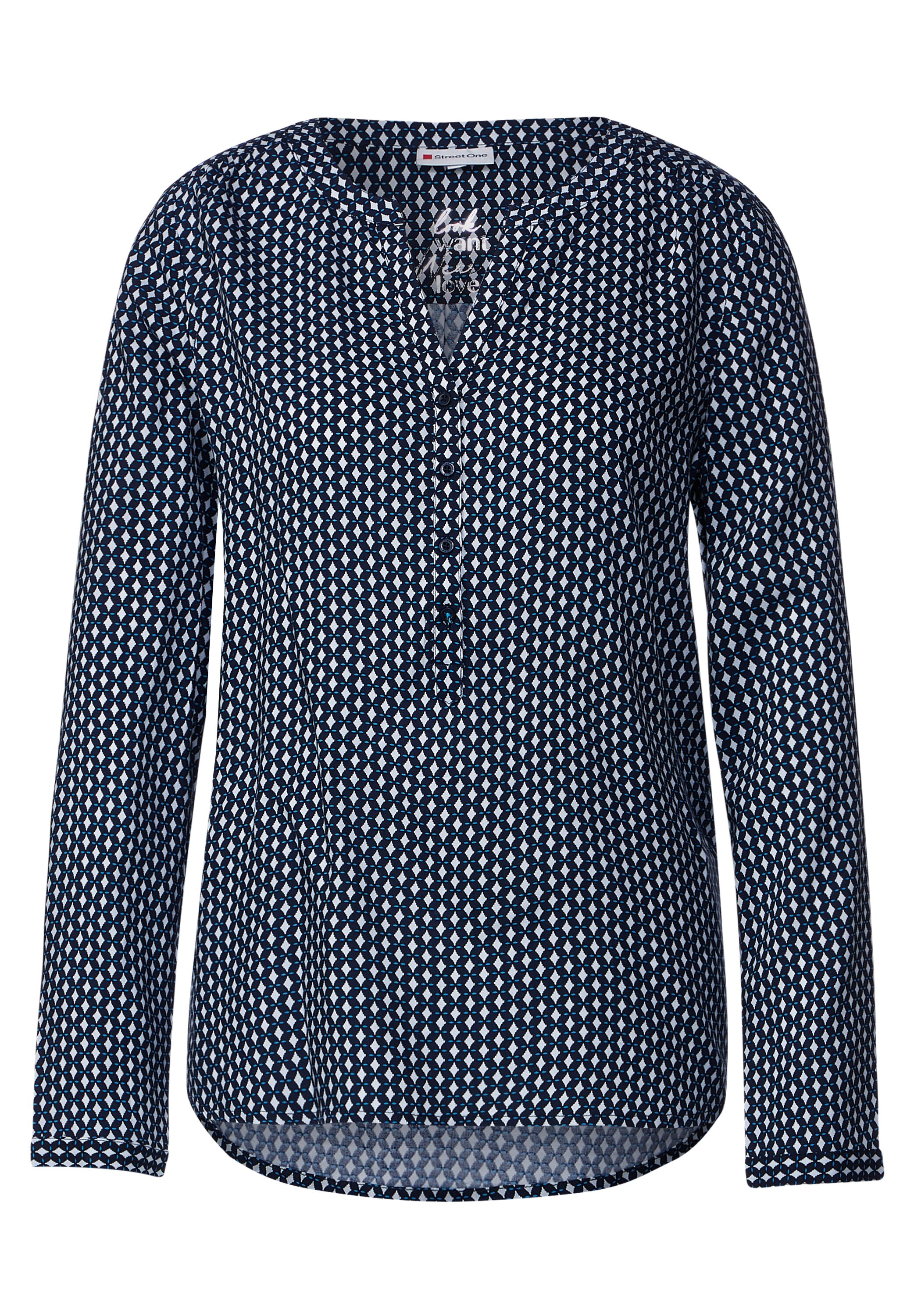 Viskose Bluse mit Print