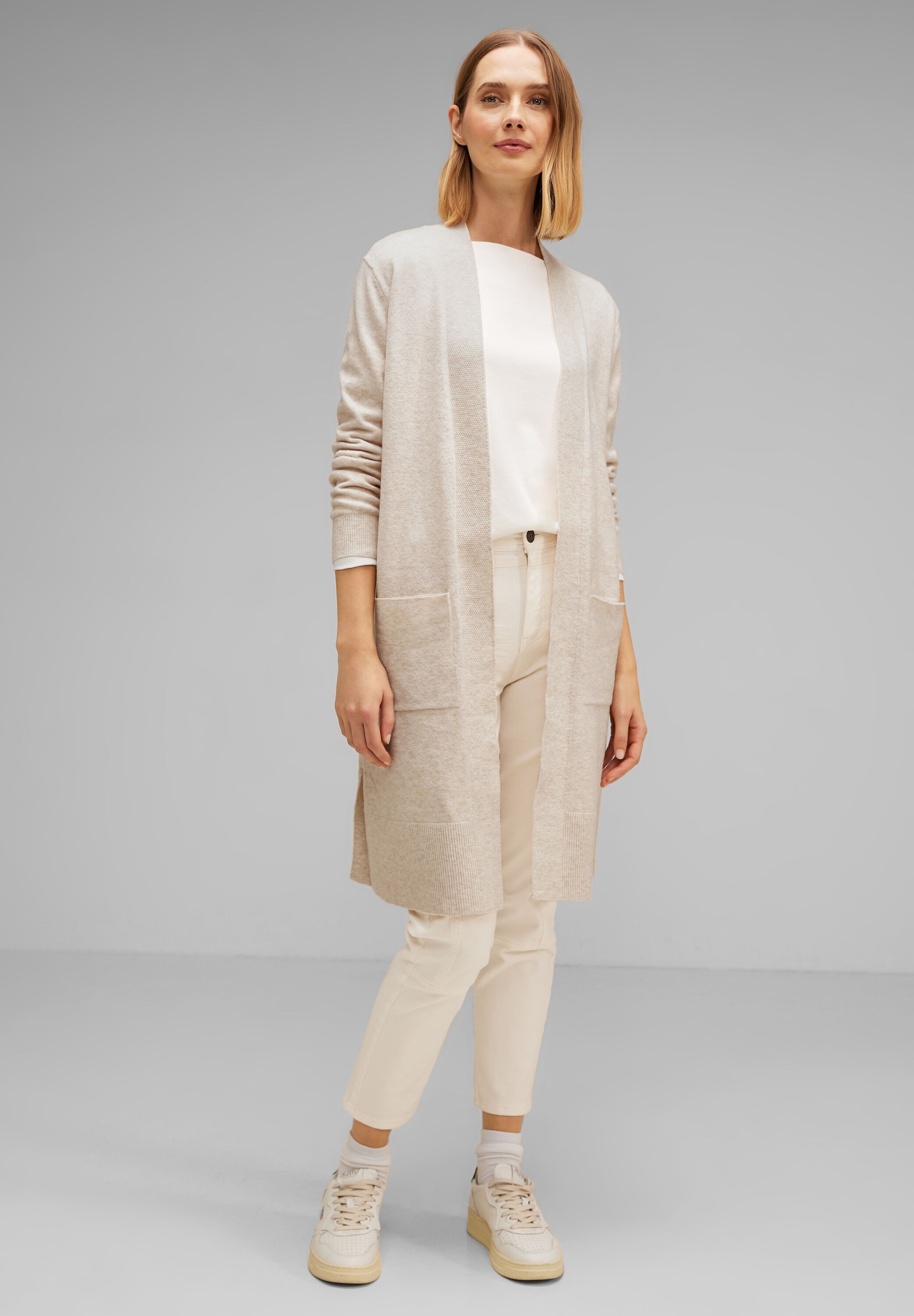Offener Long Cardigan