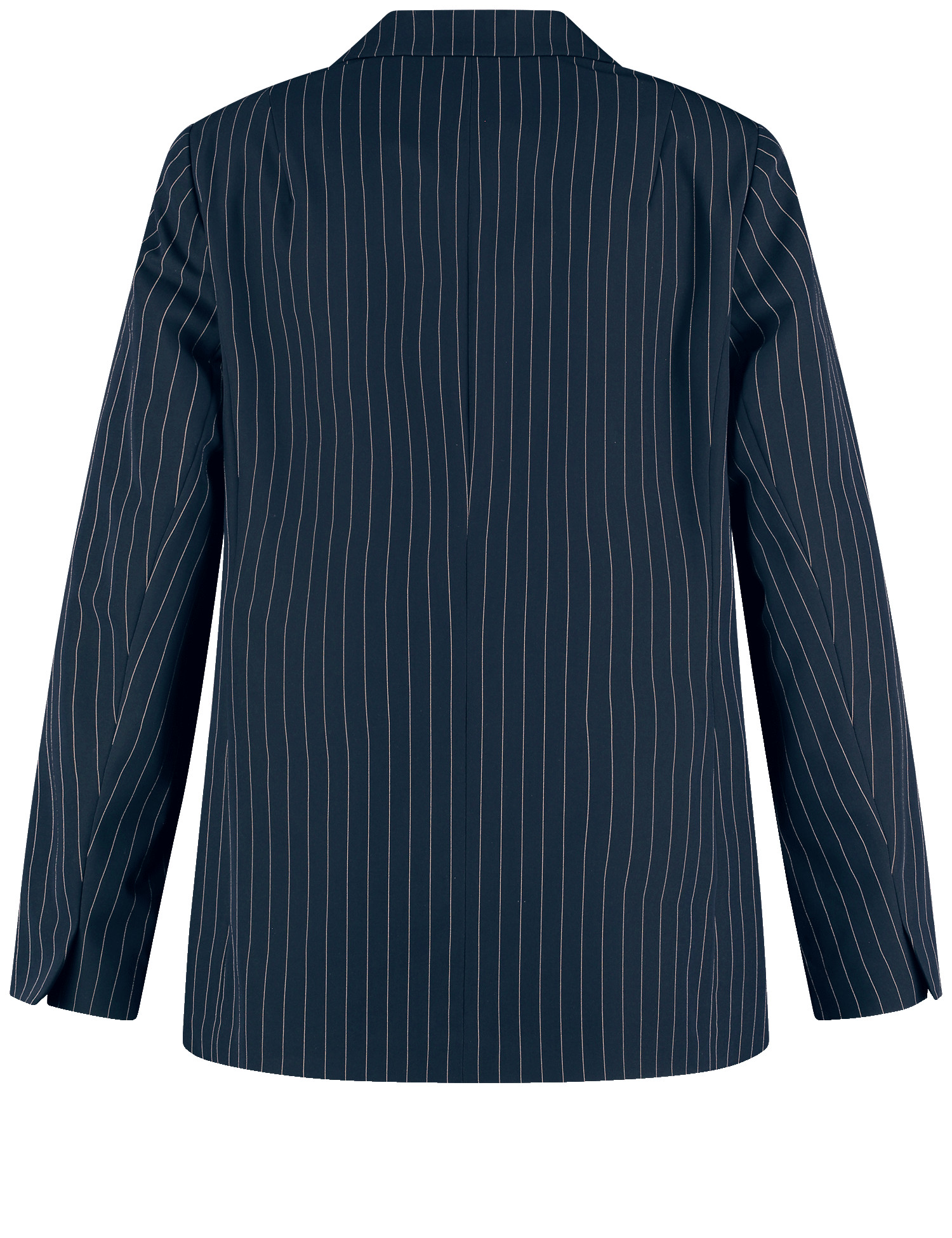 Figurumspielender Blazer mit feinen Nadelstreifen