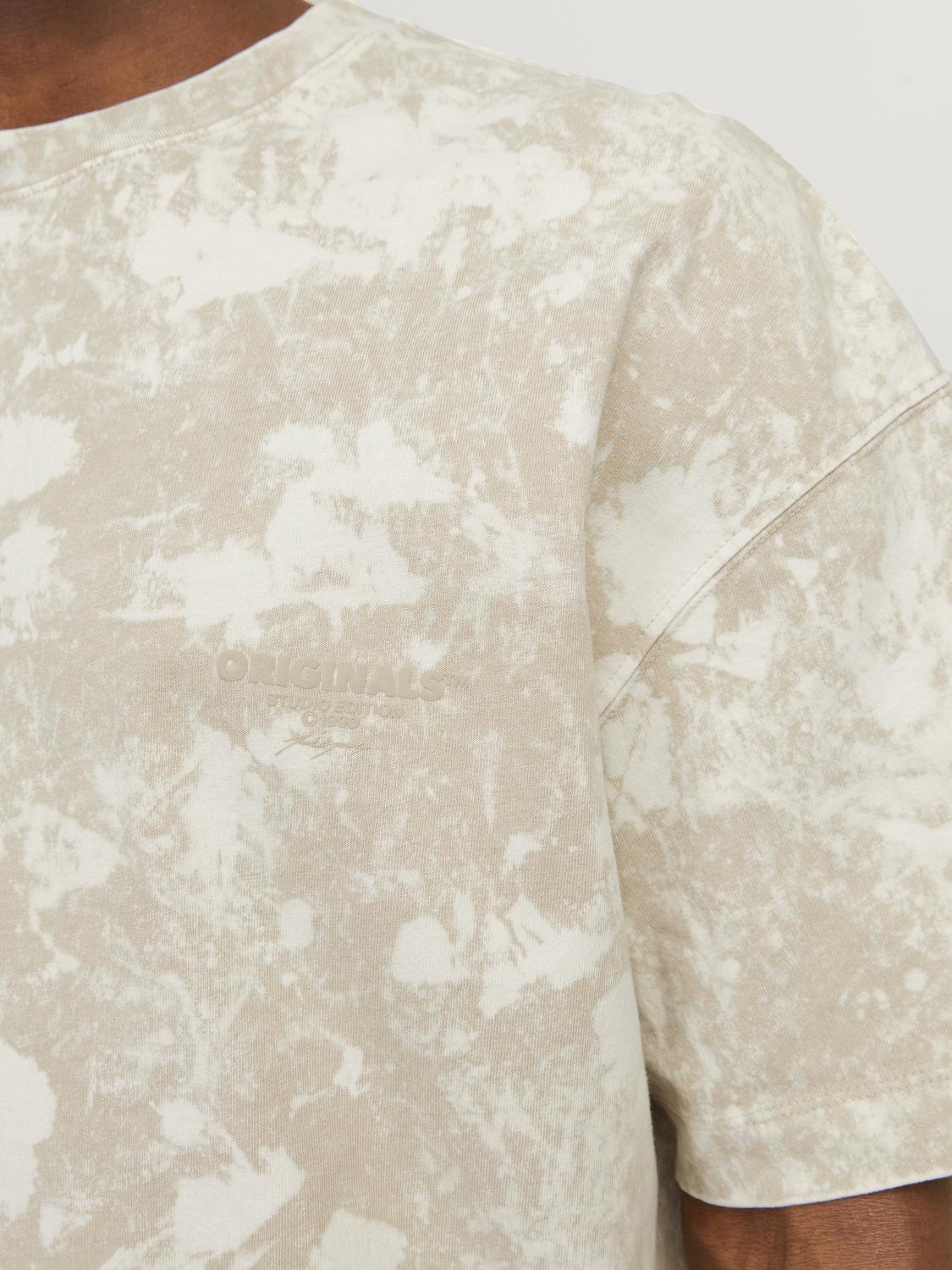 JORBORA TIE DYE TEE SS CREW NECK BLK