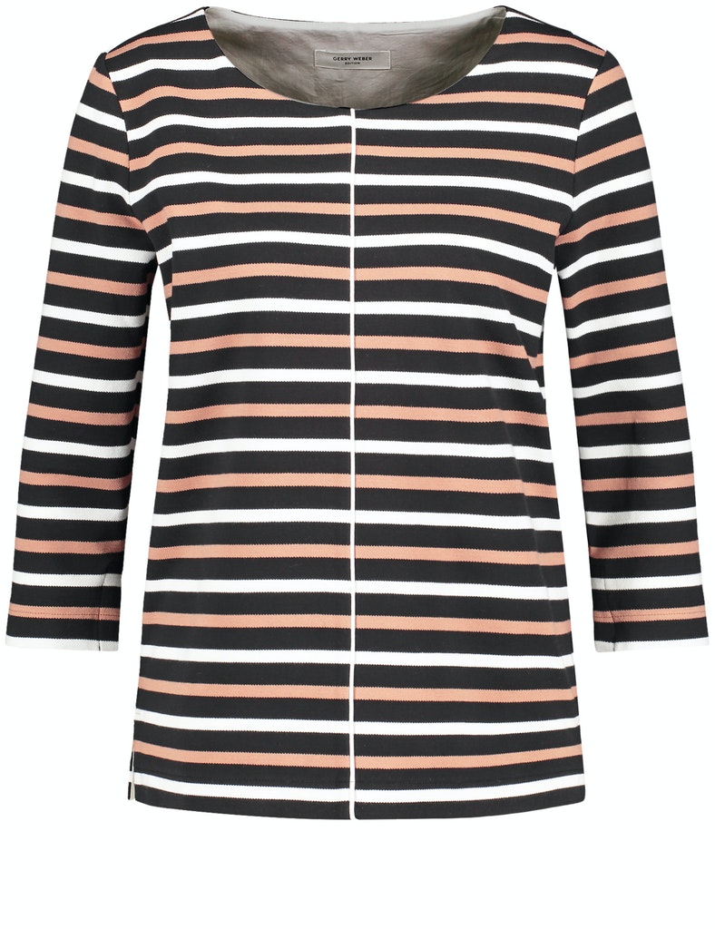 Geringeltes 3/4 Arm Shirt