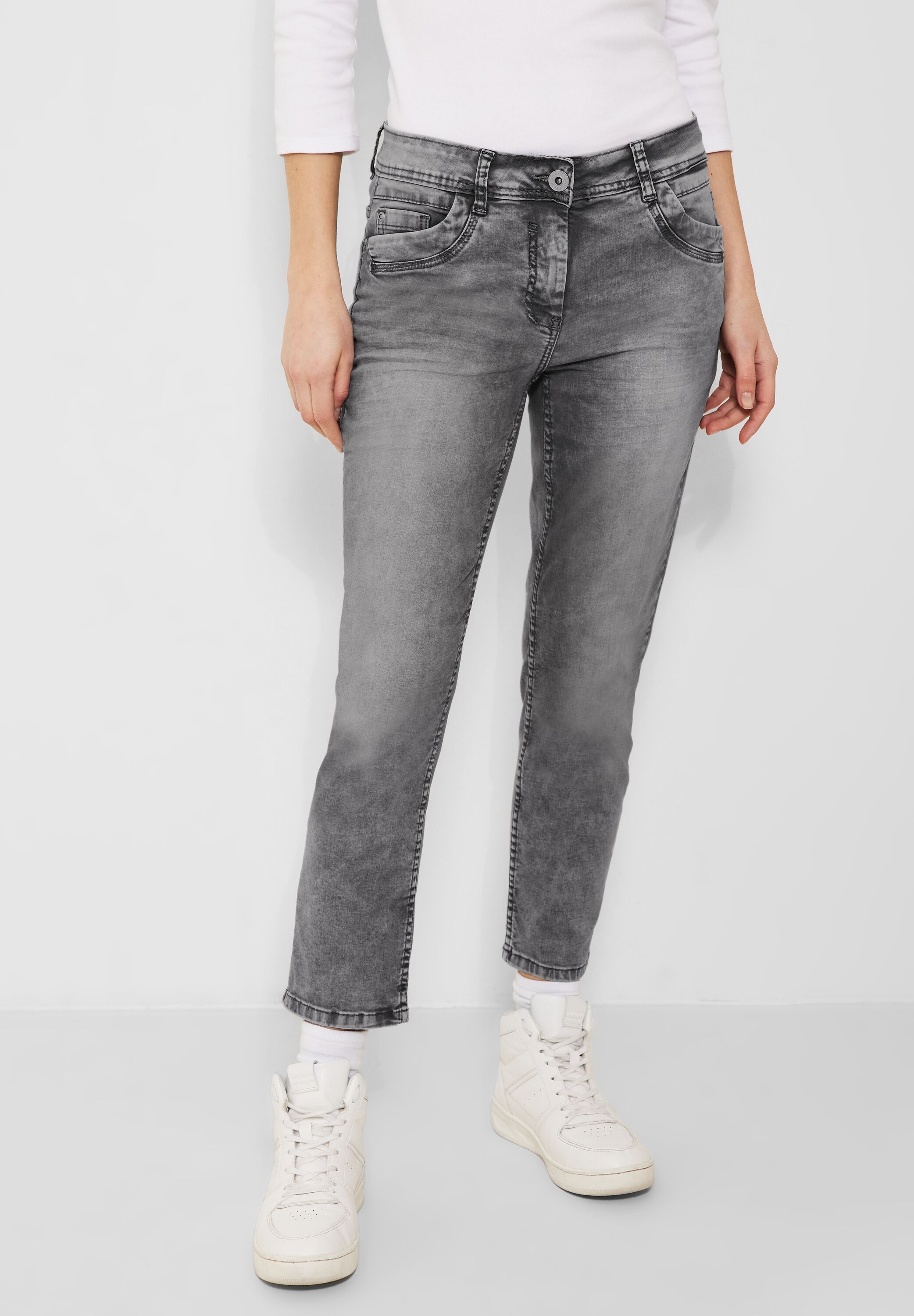 Graue Loose Fit Jeans