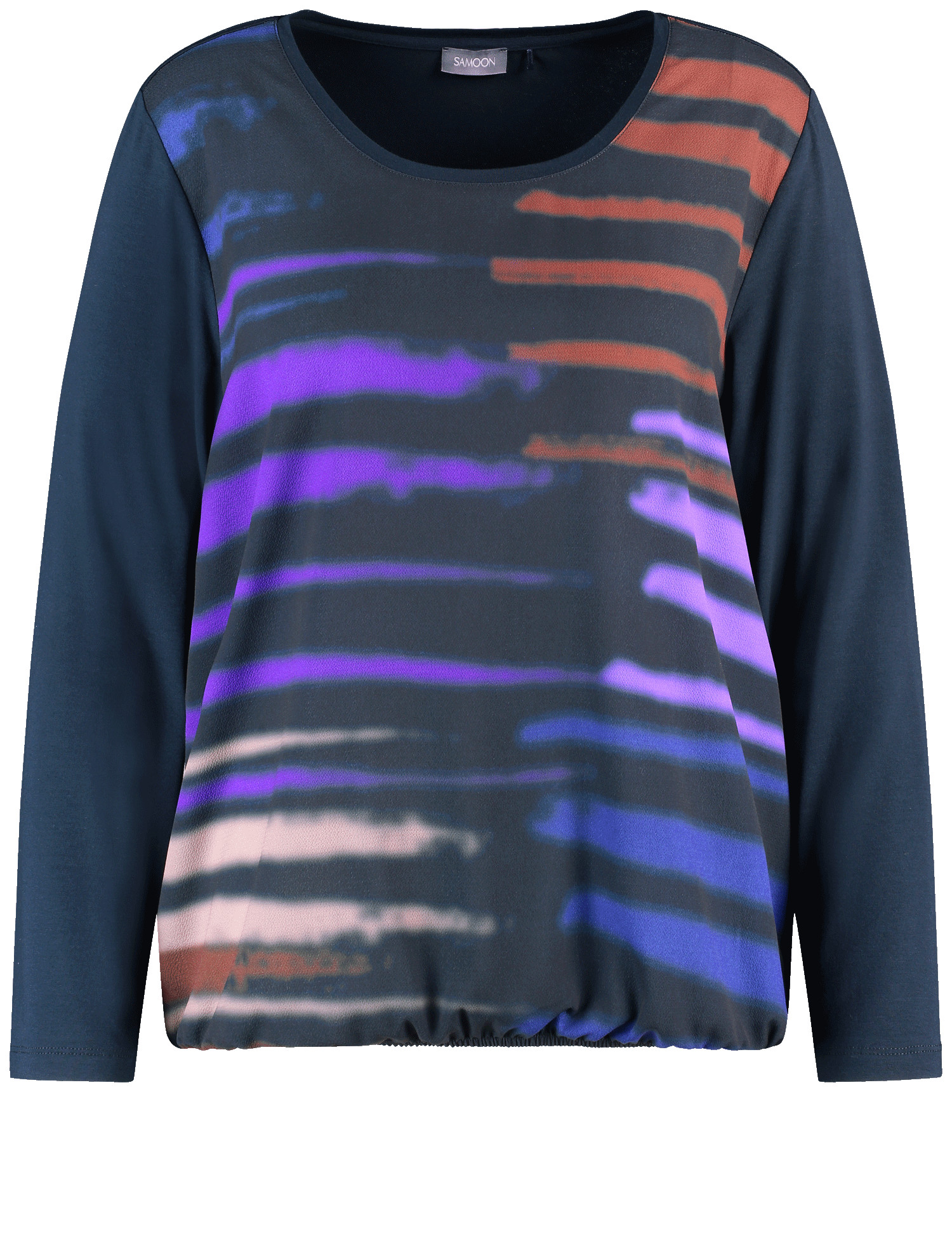 Langarmshirt mit Material-Patch