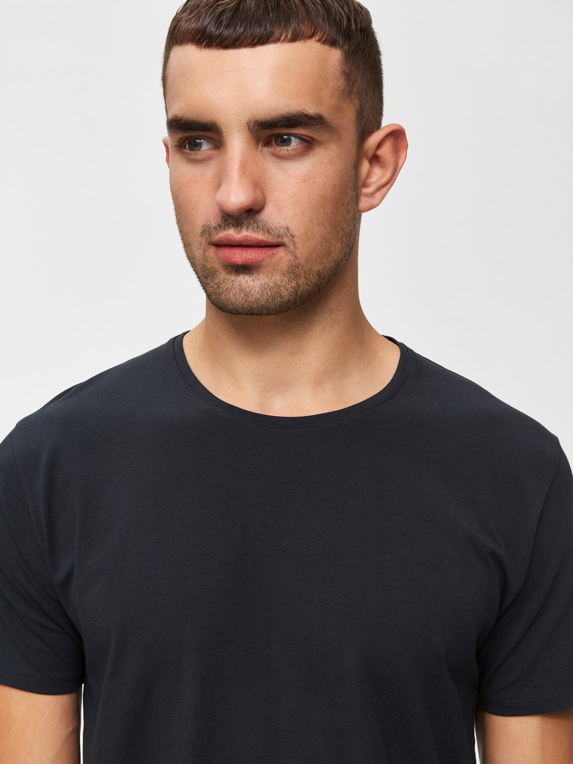SLHNEWPIMA SS O-NECK TEE B NOOS
