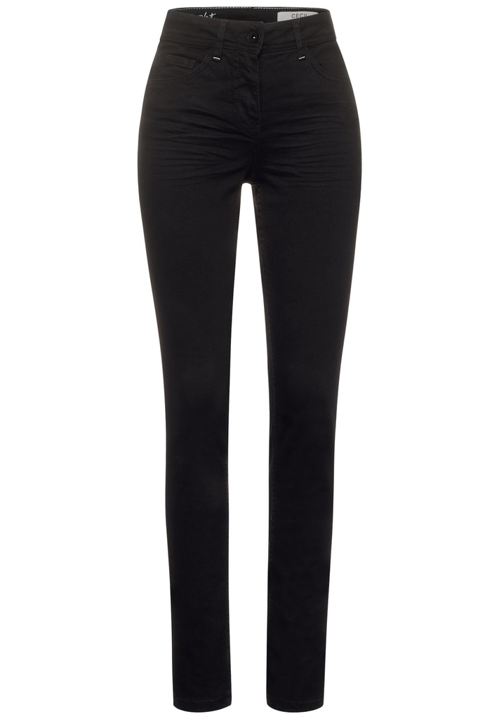 Schwarze High Waist Denim