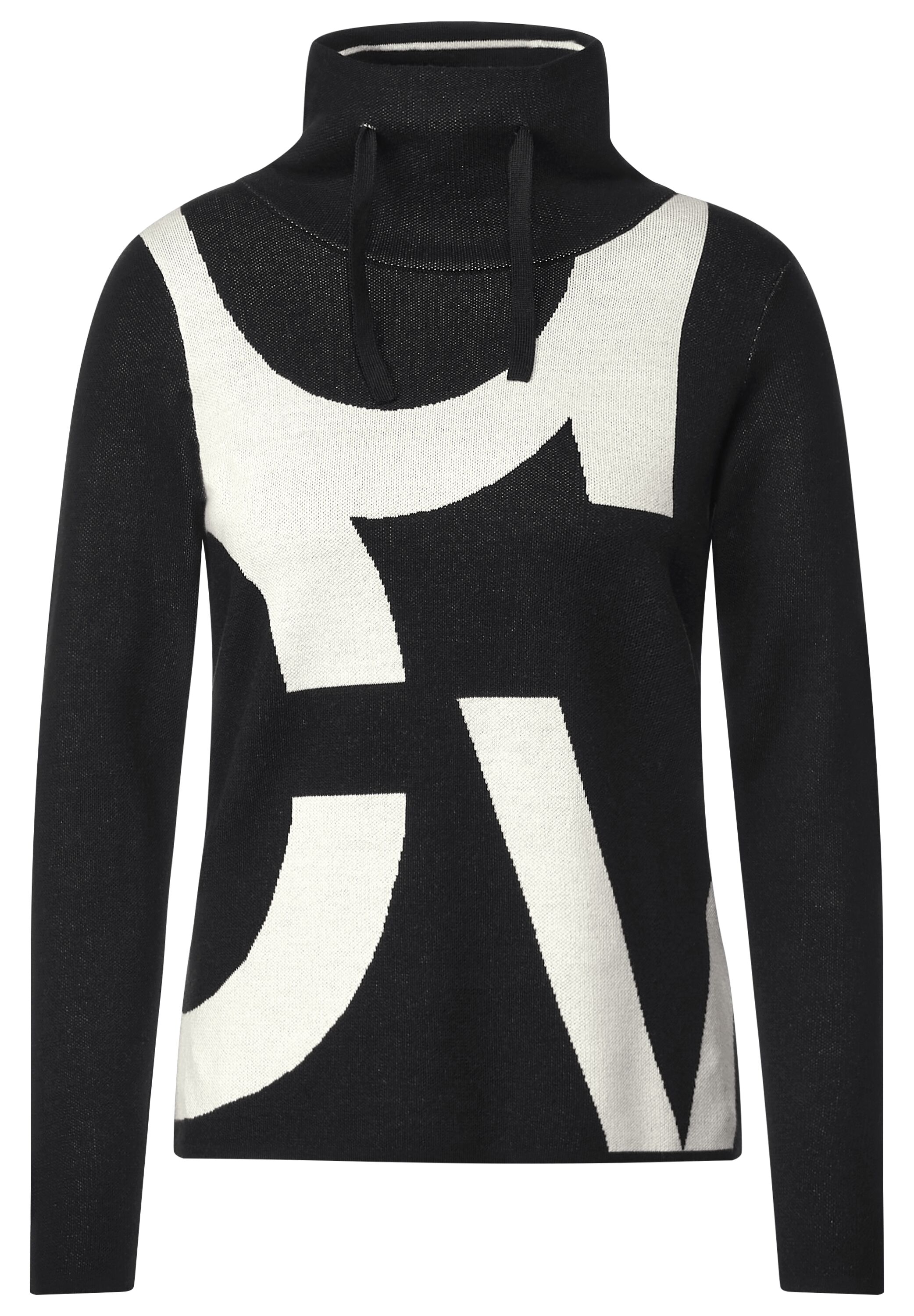 Wording Jacquard Pullover