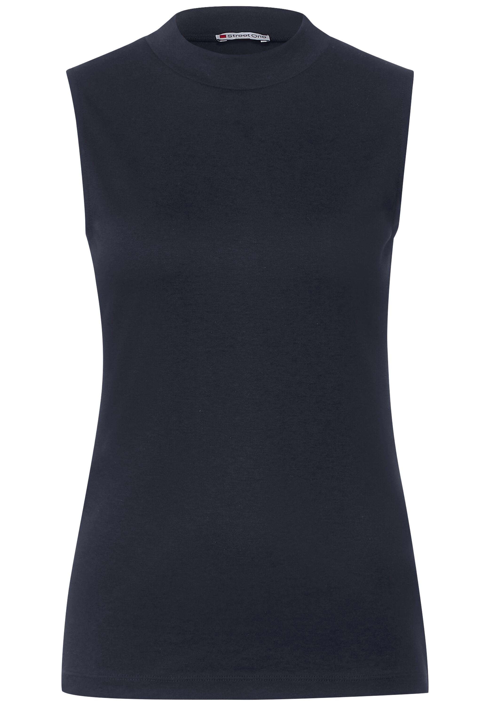 Basic Top mit Stehkragen
