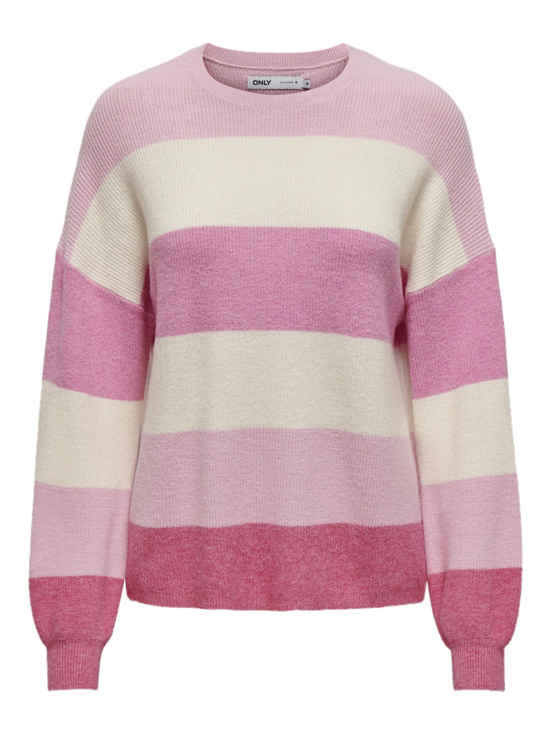 ONLATIA L/S STRIPE PULLOVER KNT NOOS