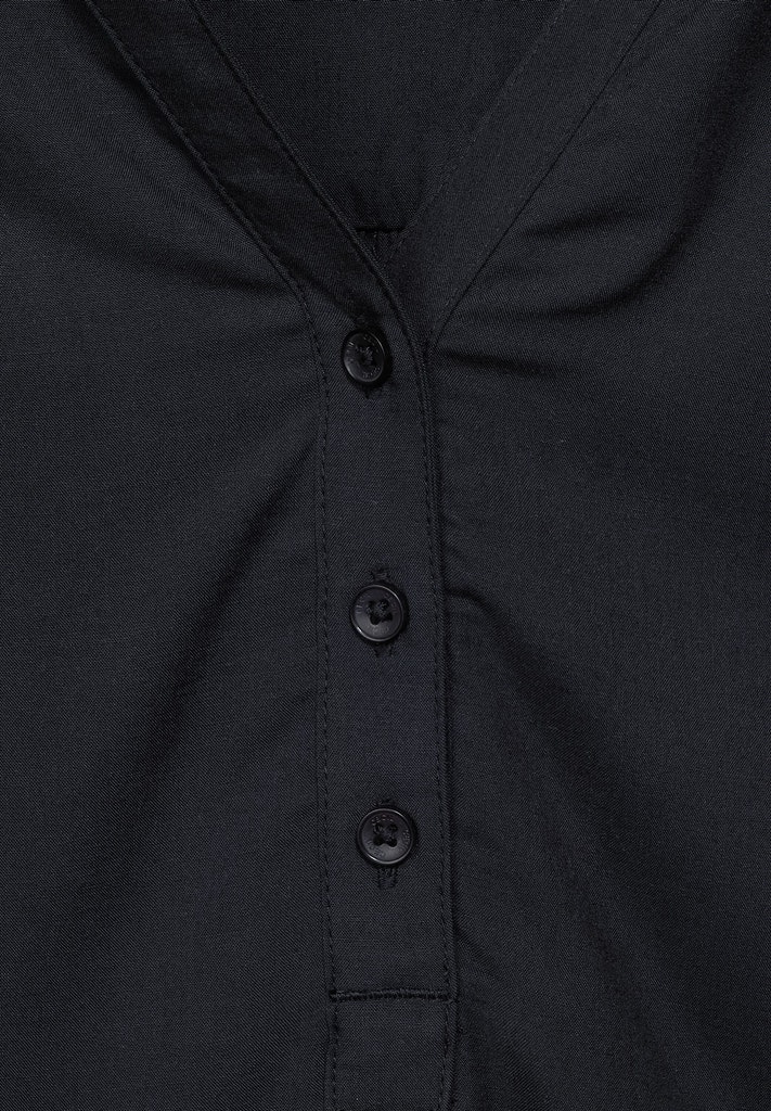 Bluse mit Gummizug im Saum