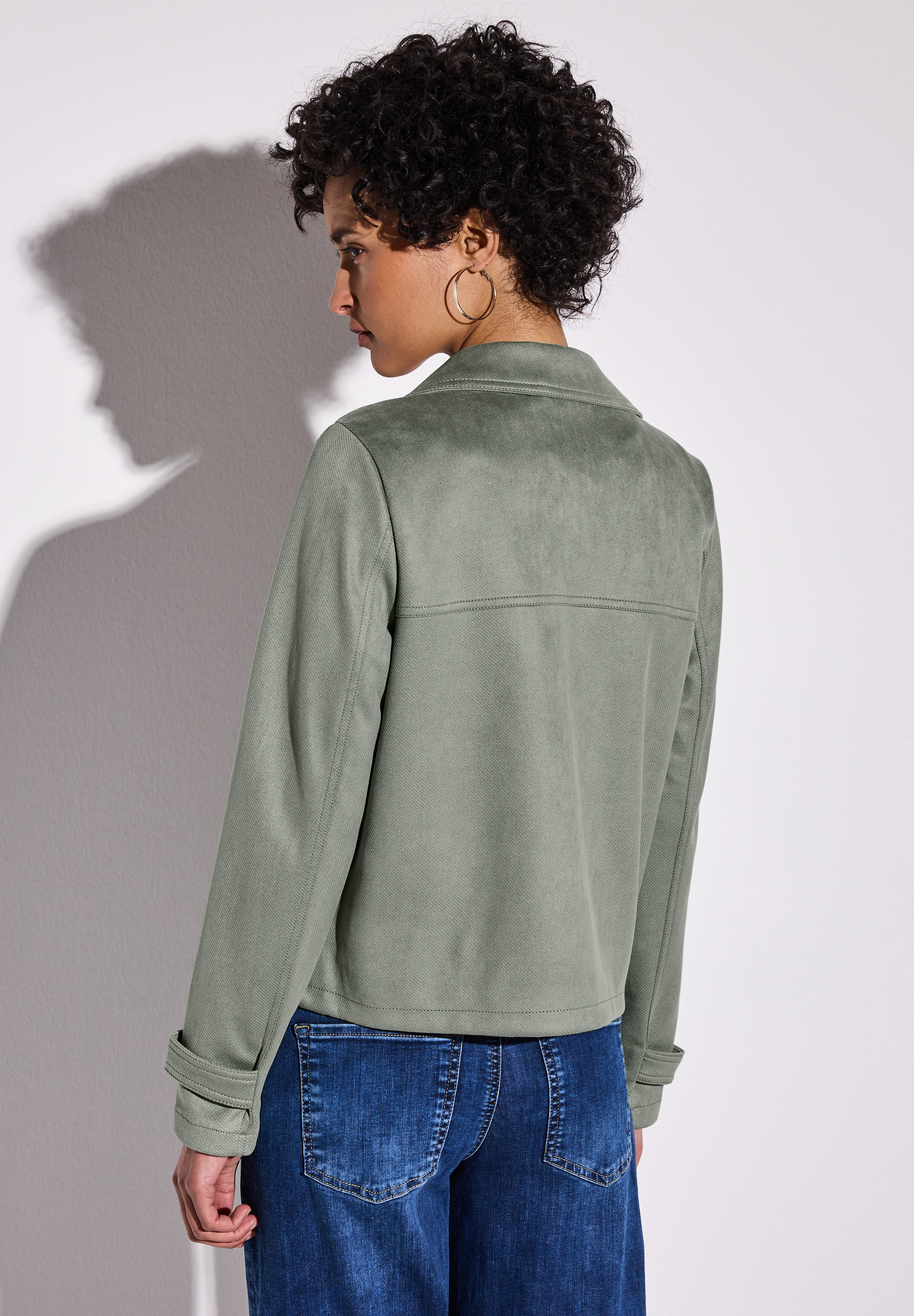 Velours Jacke
