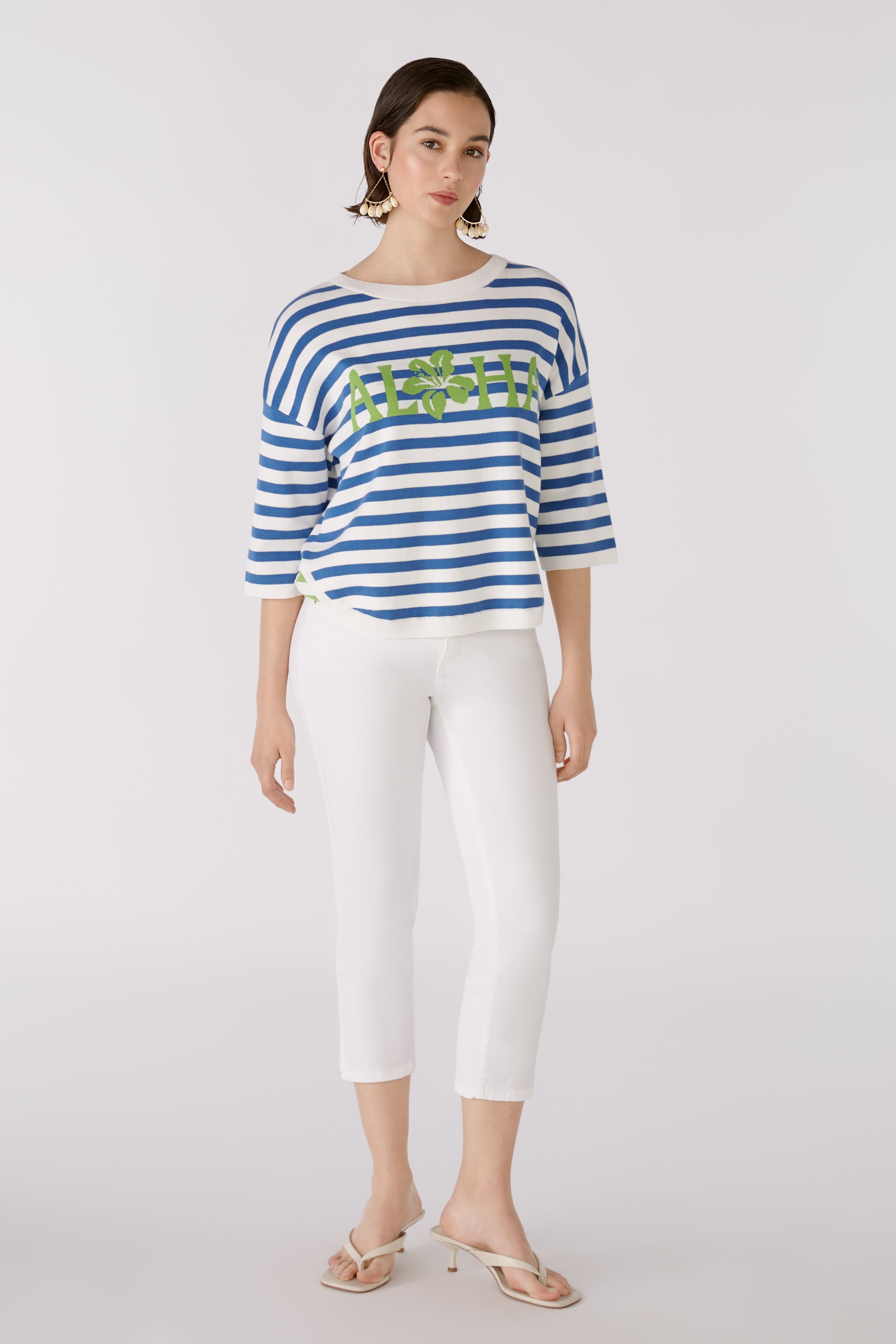 Caprihose slim fit, mid waist