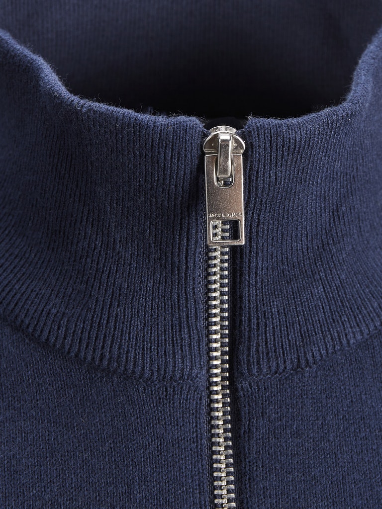 JJEMIL KNIT TURTLE ZIP CARDIGAN